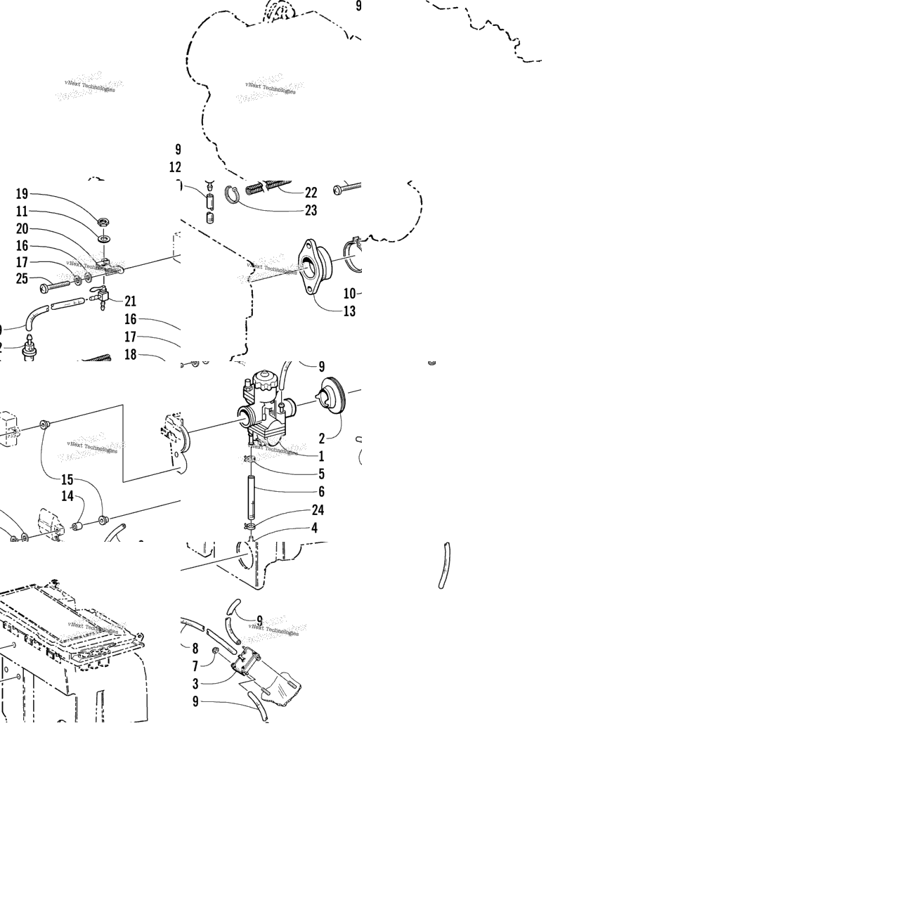 Carburetor And Fuel Pump Assembly