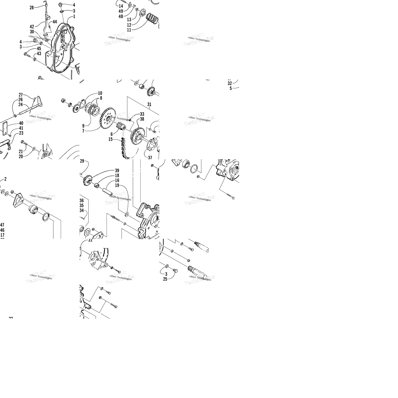 Drive/Reverse Dropcase Assembly (Optional)