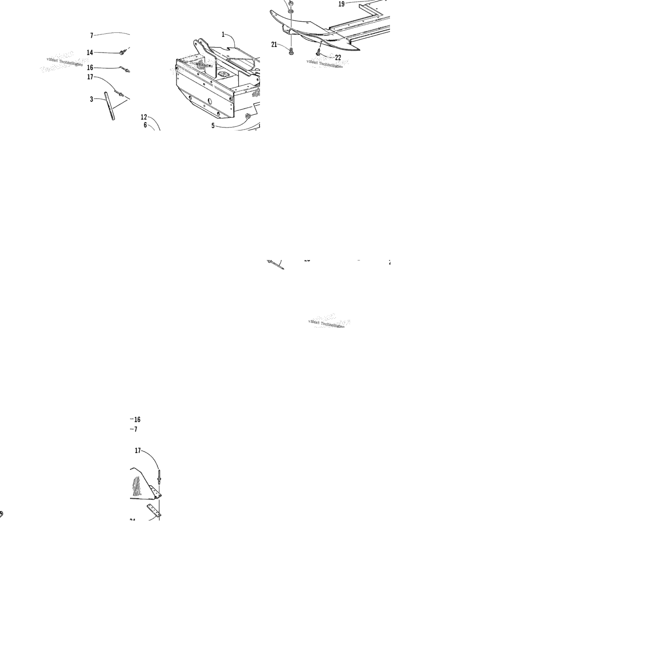 Front Frame And Footrest Assembly