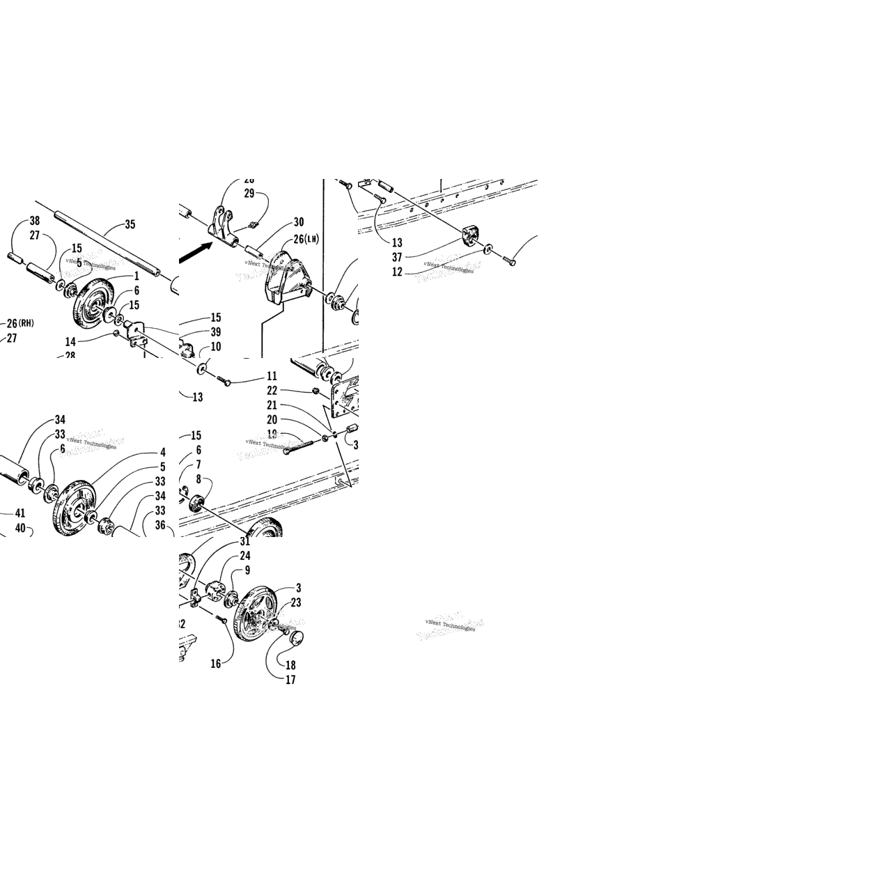Rear Suspension Axle Assembly