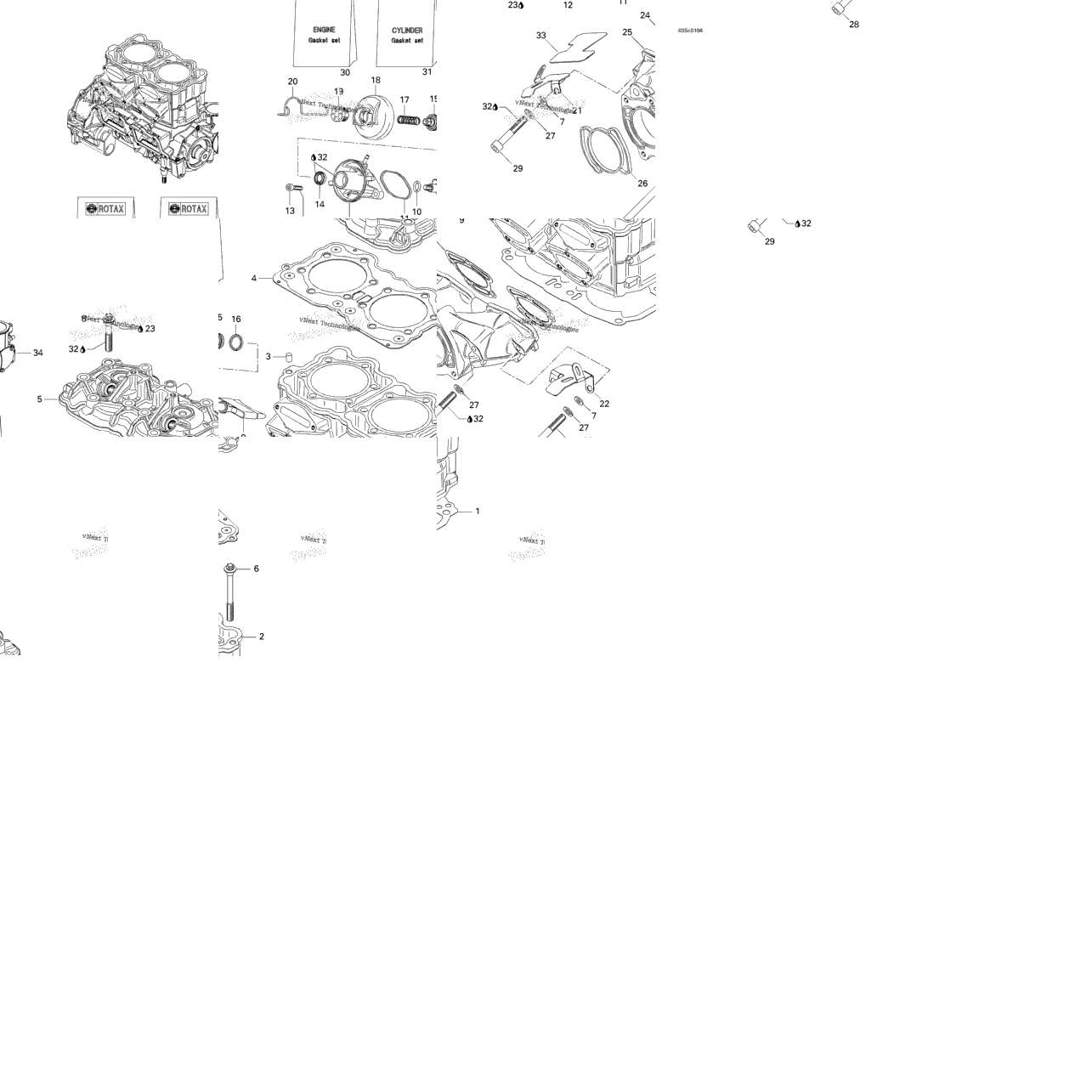 Cylinder, Exhaust Manifold