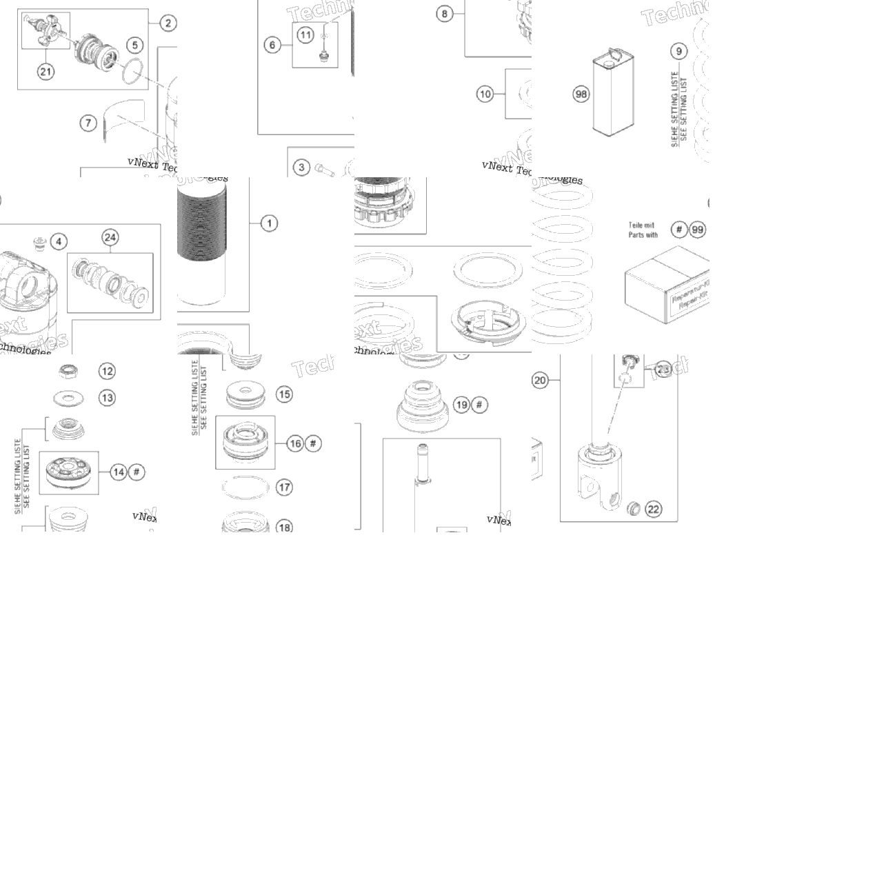 Shock Absorber Disassembled