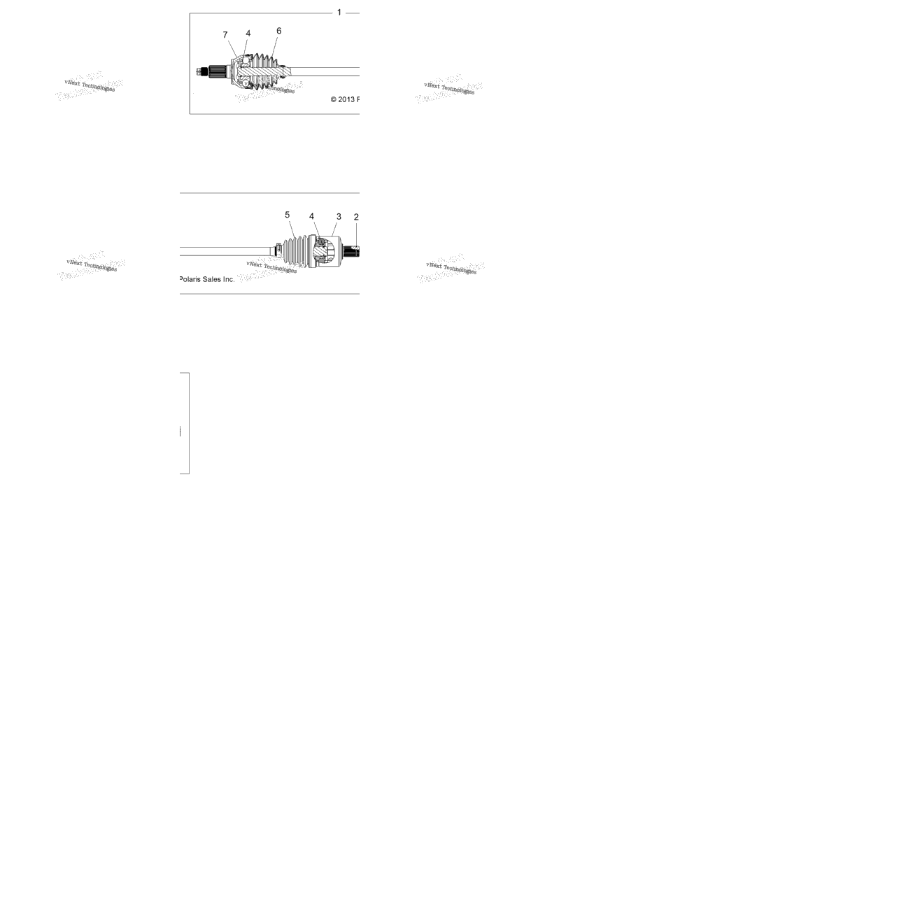 Drive Train, Front Half Shaft Z15vd899at/Al/Av/Aw/Lp/Ew/Ao/Ap/Az/Nv/Nw/K99aa/Au (49Rgrshaftdrv14rzr1000)