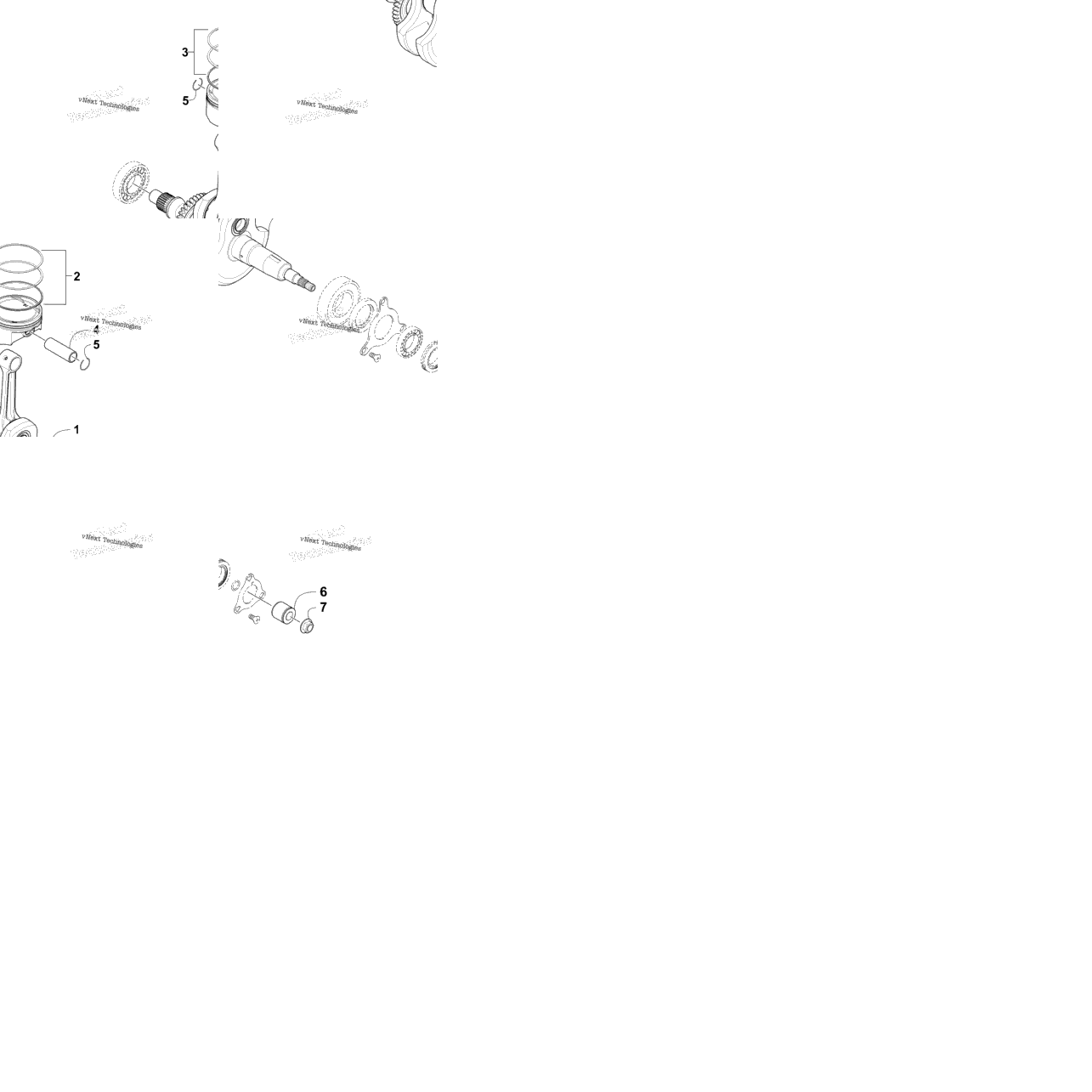 Crankshaft And Piston Assembly