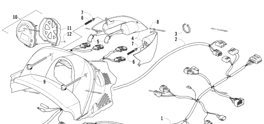 Headlight, Instruments, And Wiring Assemblies