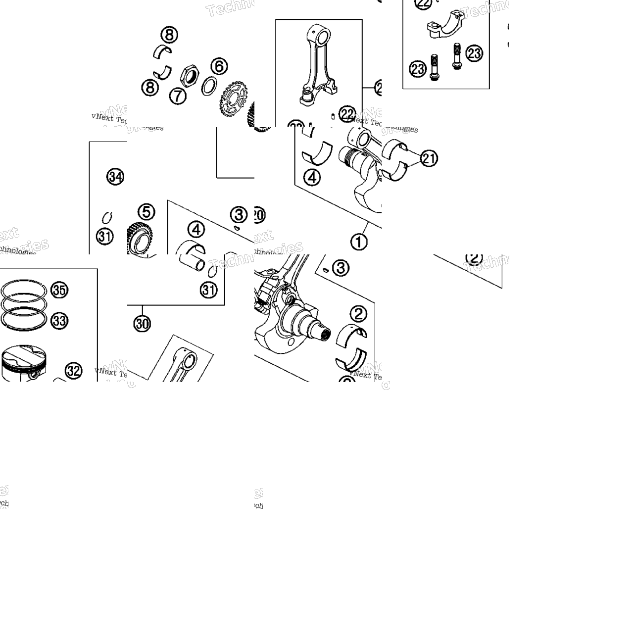 Crankshaft, Piston