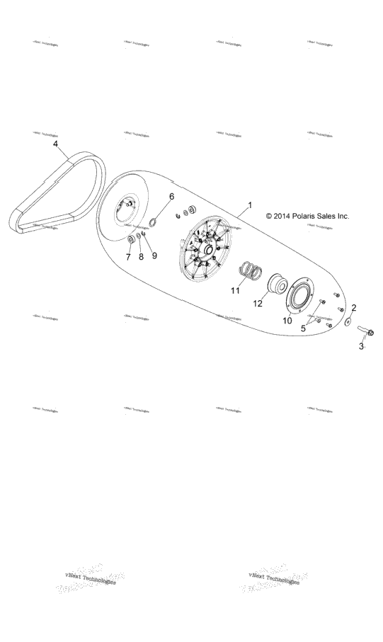 Drive Train, Secondary Clutch
