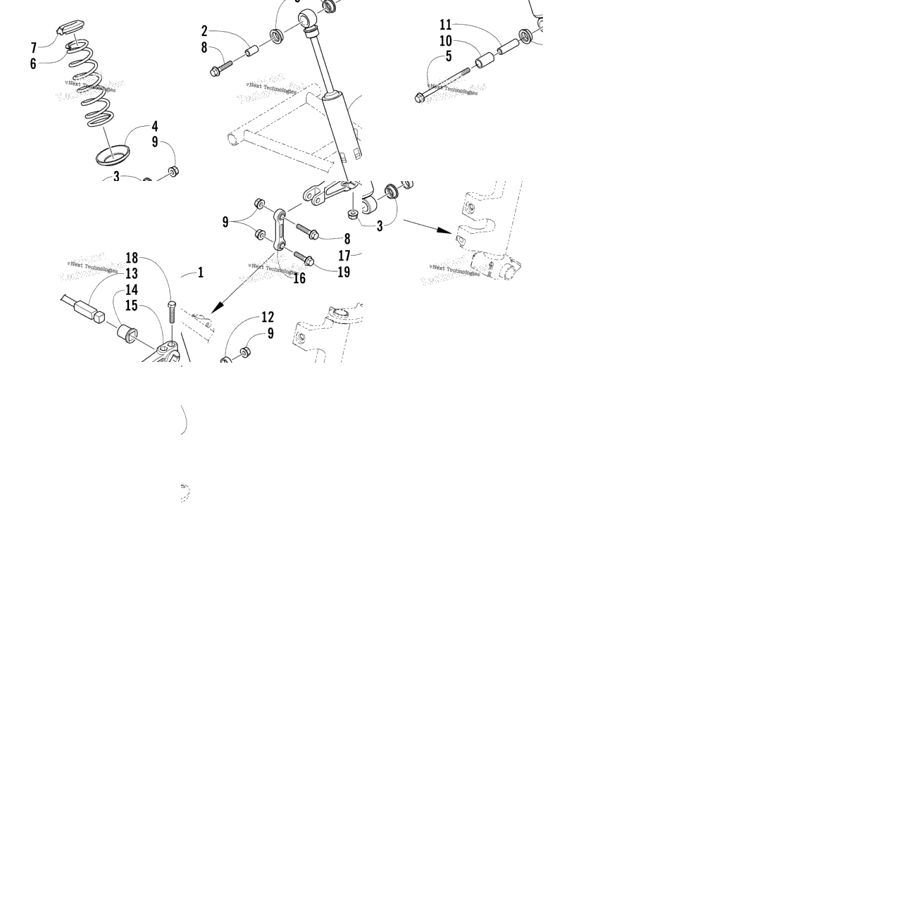 Shock Absorber And Sway Bar Assembly