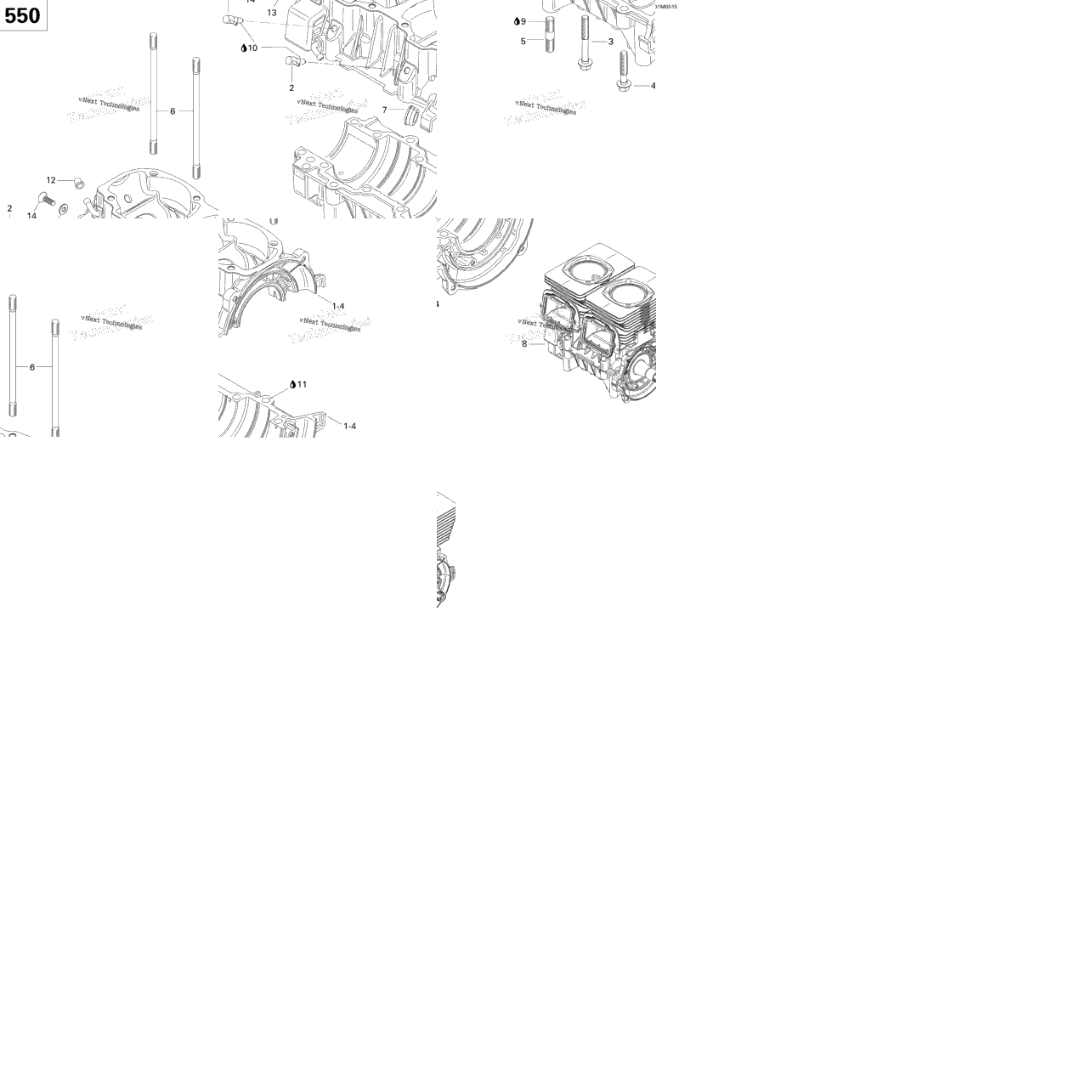 Crankcase (550)