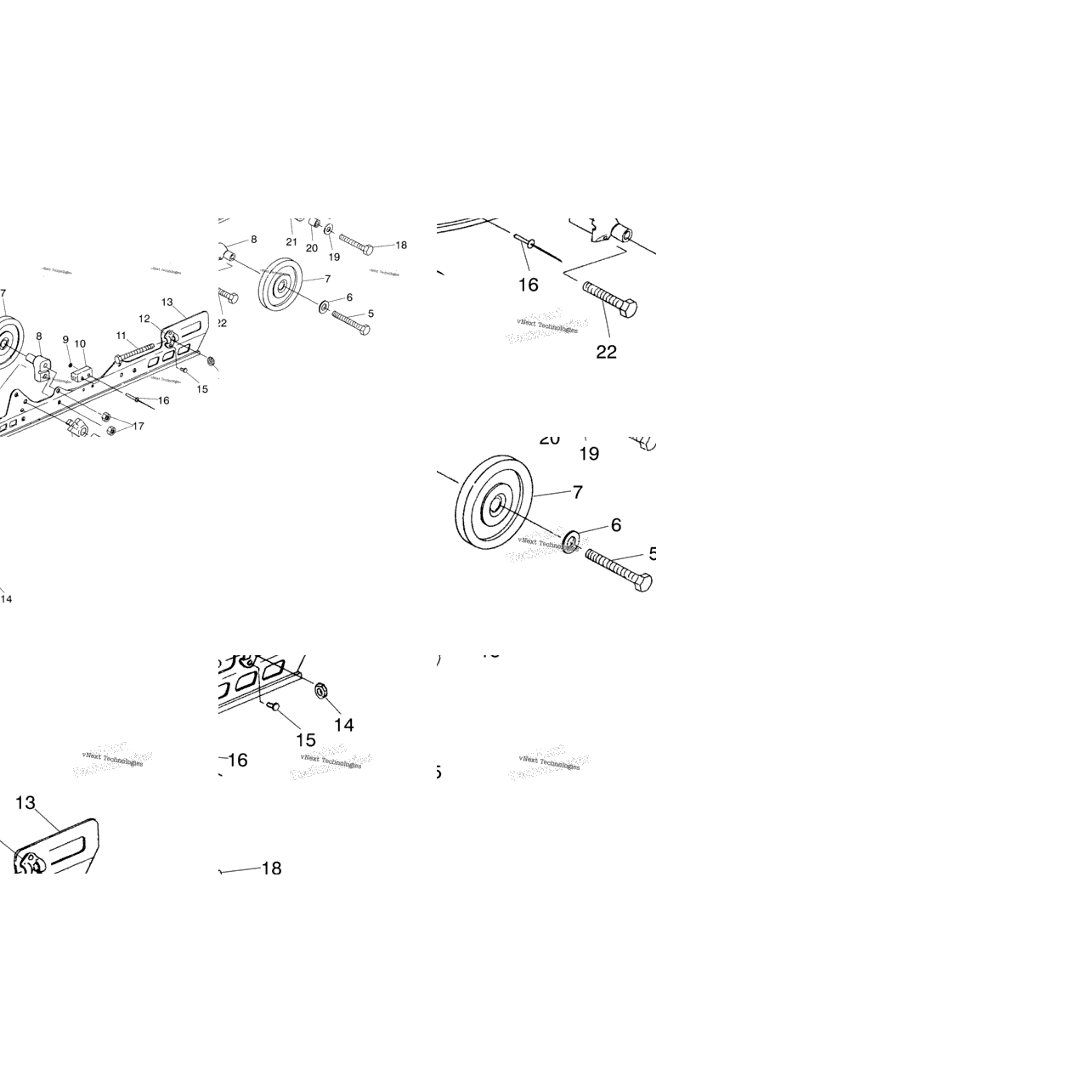 Rail Mounting Suspension 0970443 (4937673767B011)