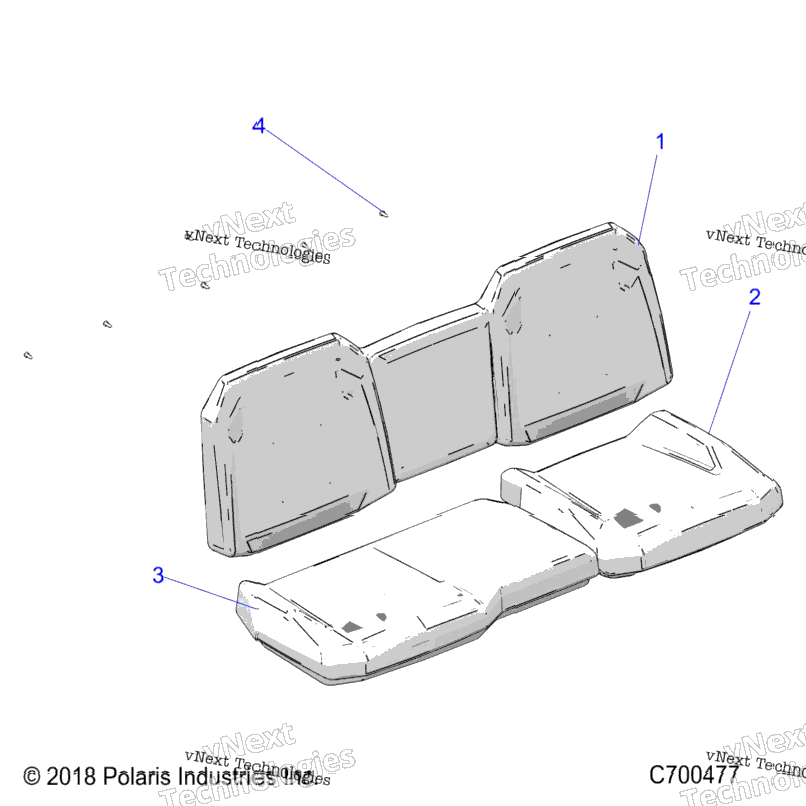 Body, Seat Asm. Rear