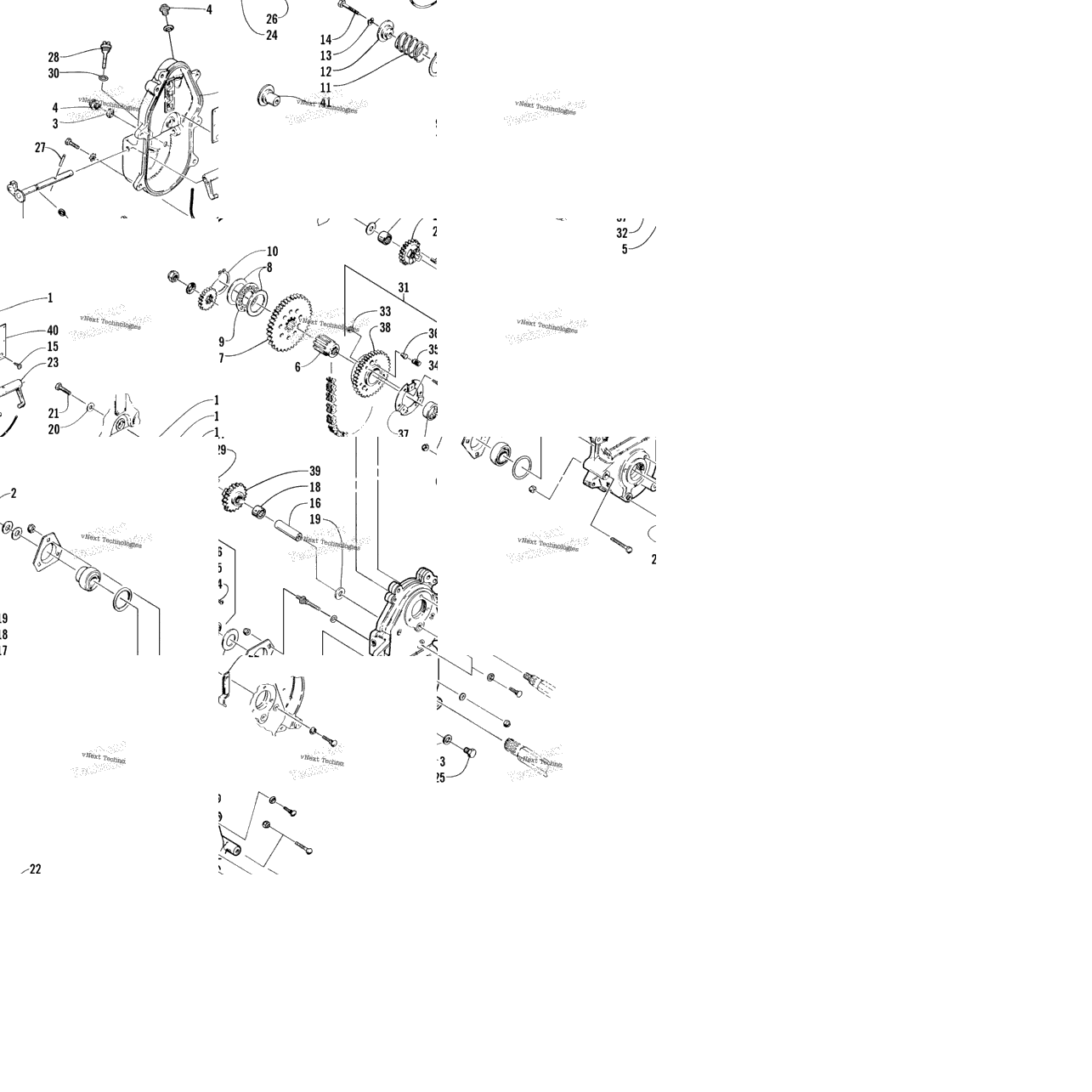 Drive/Reverse Dropcase Assembly