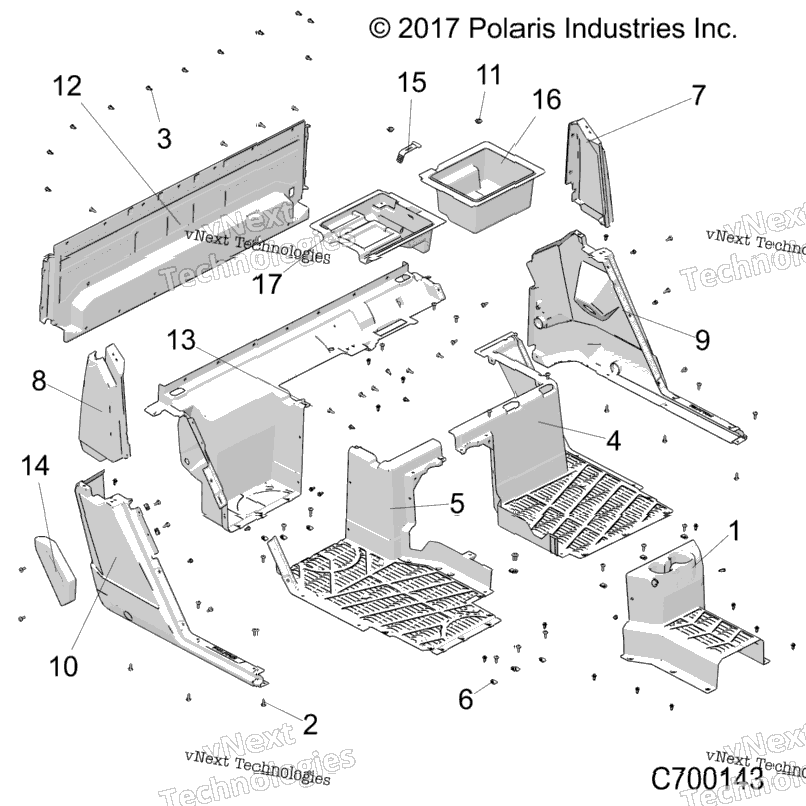 Body, Floor, Rear