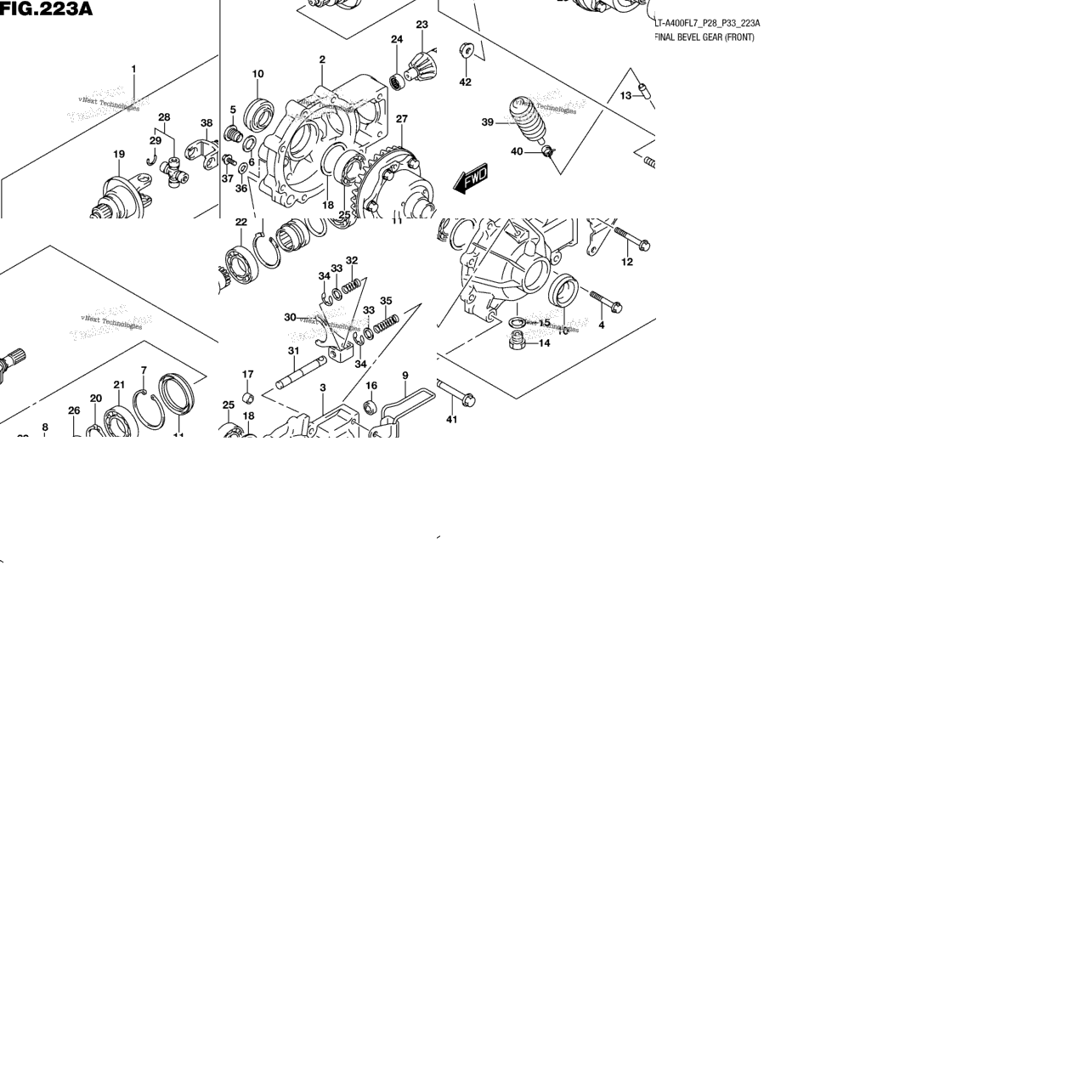 Final Bevel Gear (Front) (Lt-A400fl7 P28)