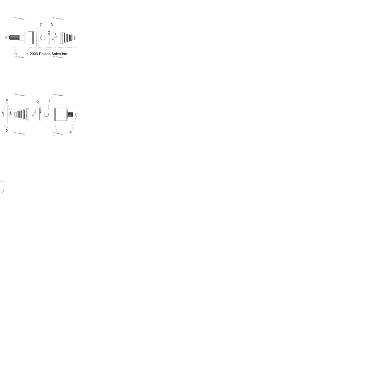 Drive Train, Rear Drive Shaft