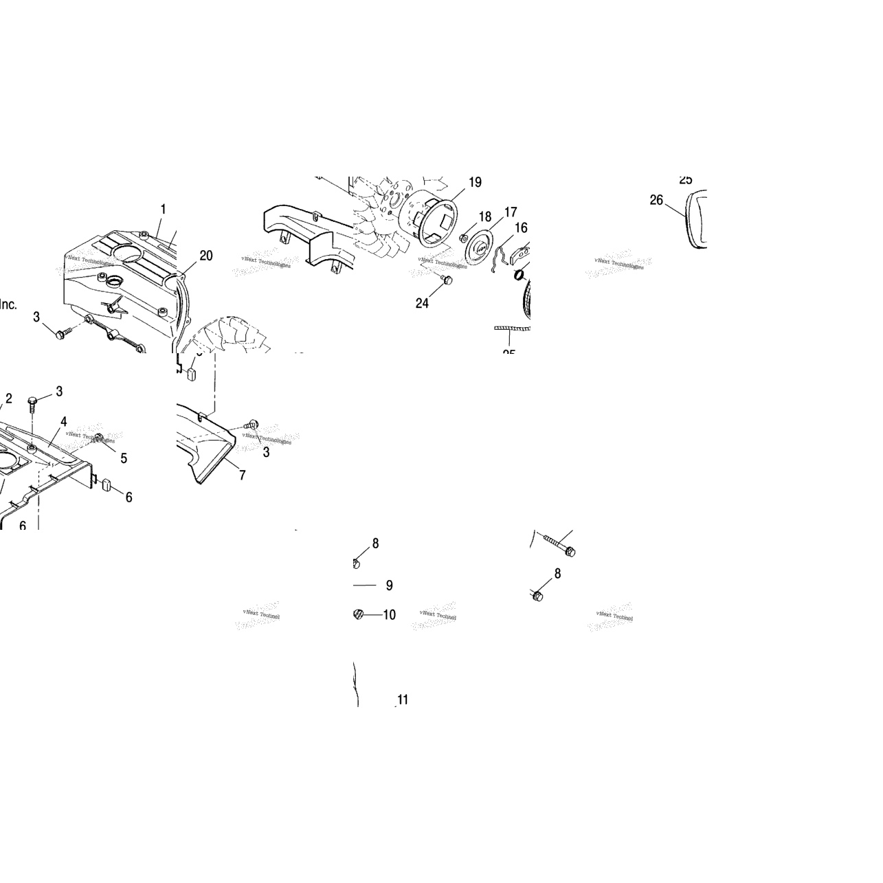 Engine Blower Housing & Recoil Starter