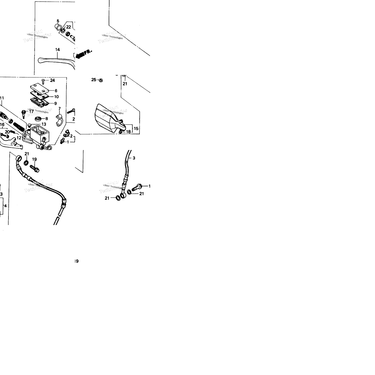 Front Brake Master Cylinder 86-91