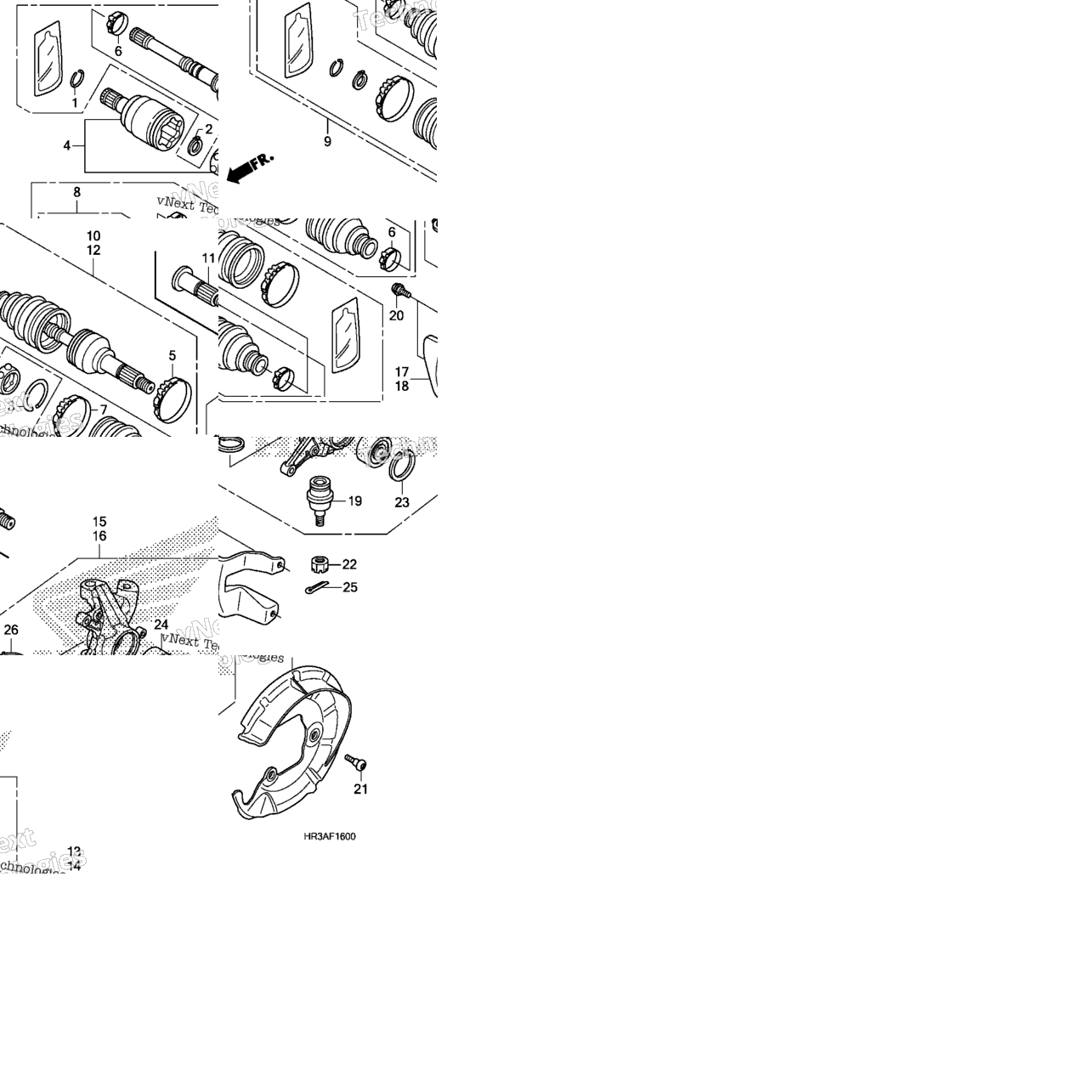 Front Knuckle@Front Drive Shaft