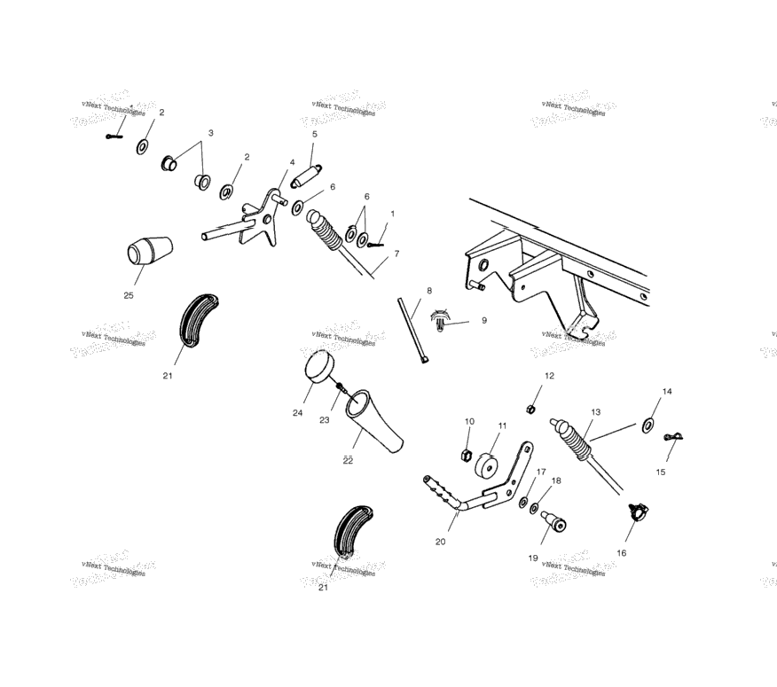 Gear Selector/Differential Lock