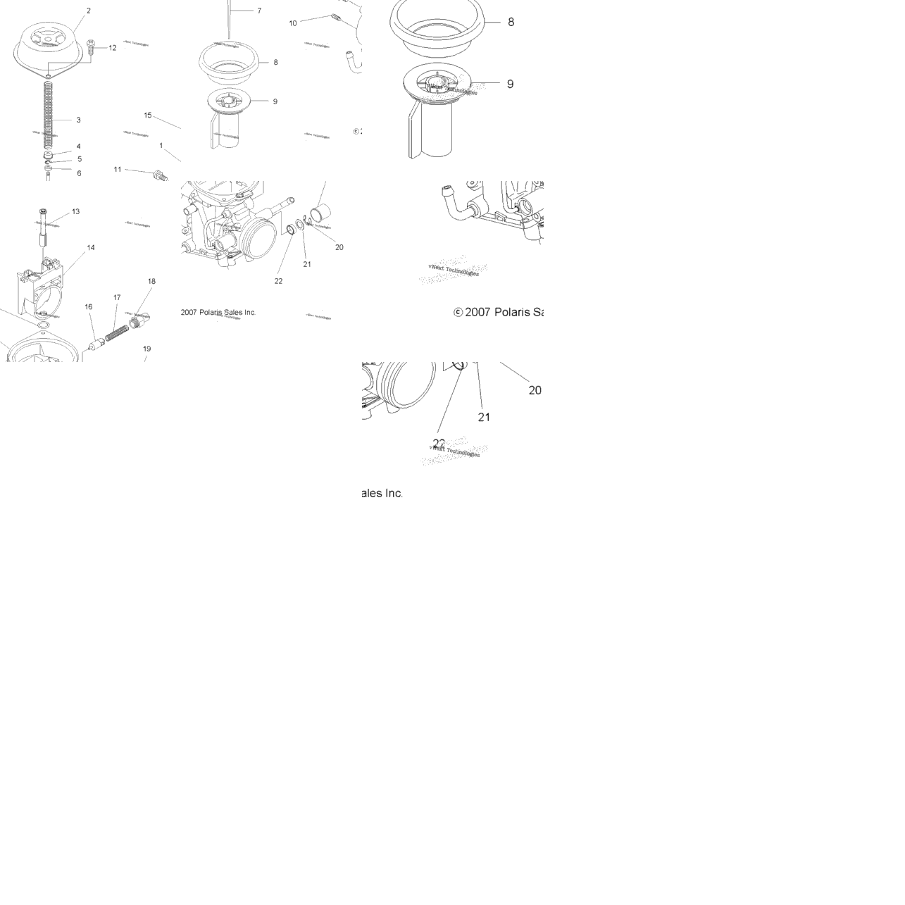 Engine, Carburetor, Upper