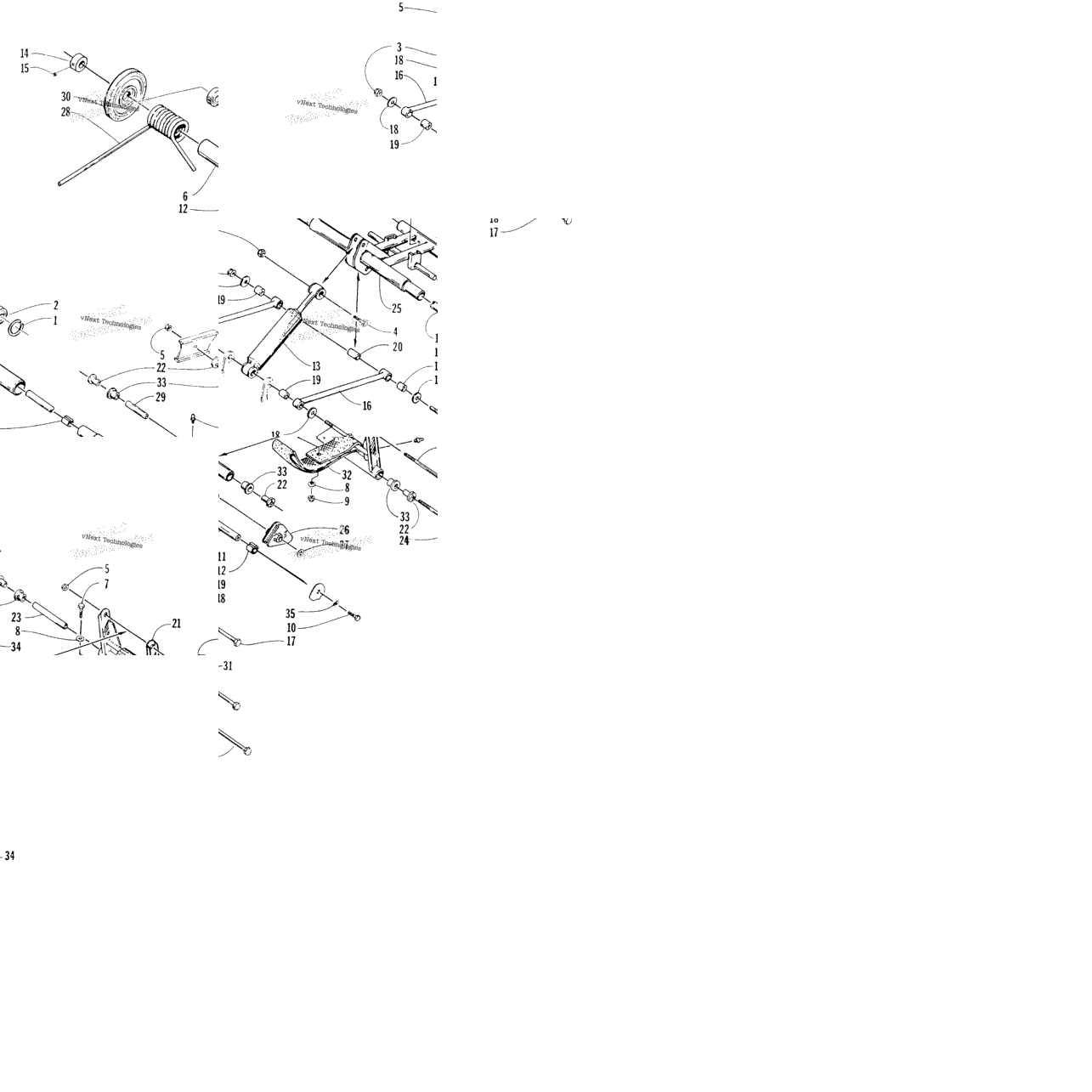 Rear Suspension Rear Arm Assembly