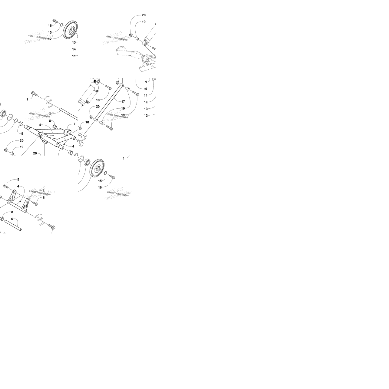 Rear Suspension Rear Arm Assembly