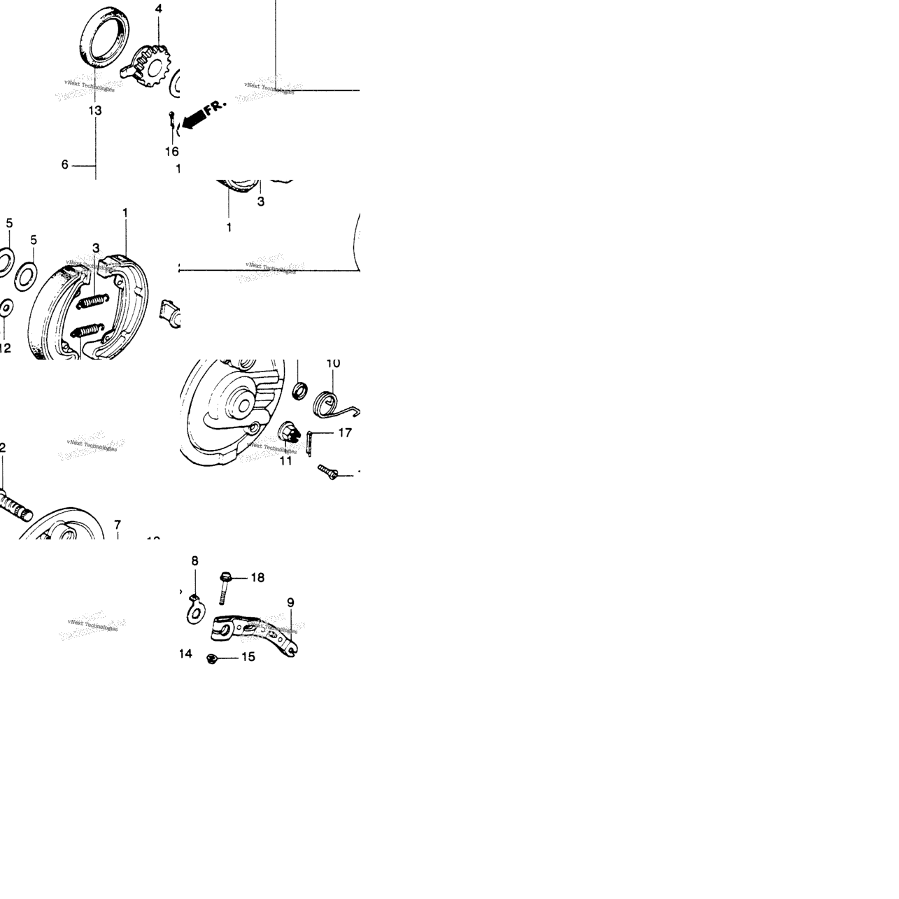 Front Brake Panel 78-81