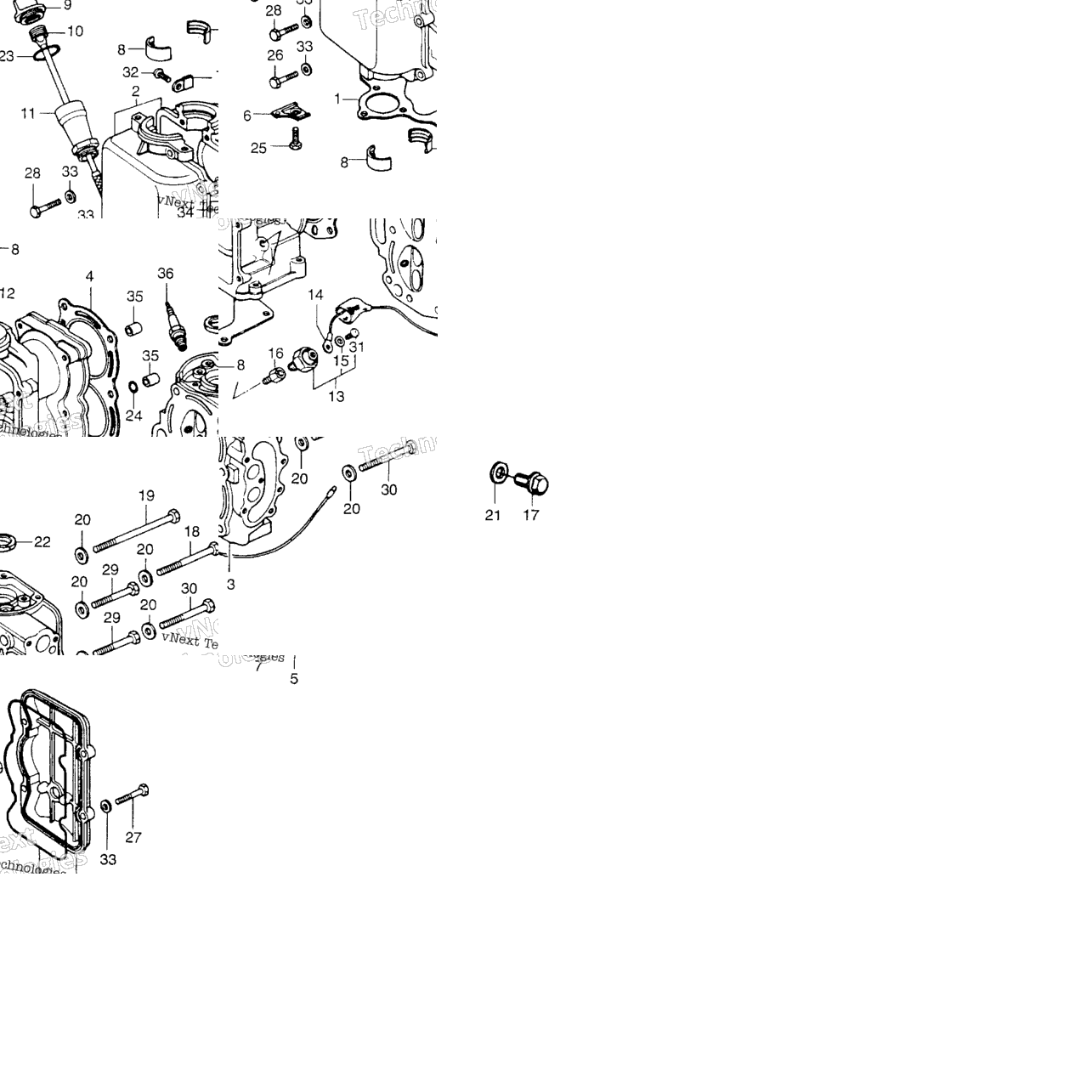 Cylinder Barrel + Cylinder Head