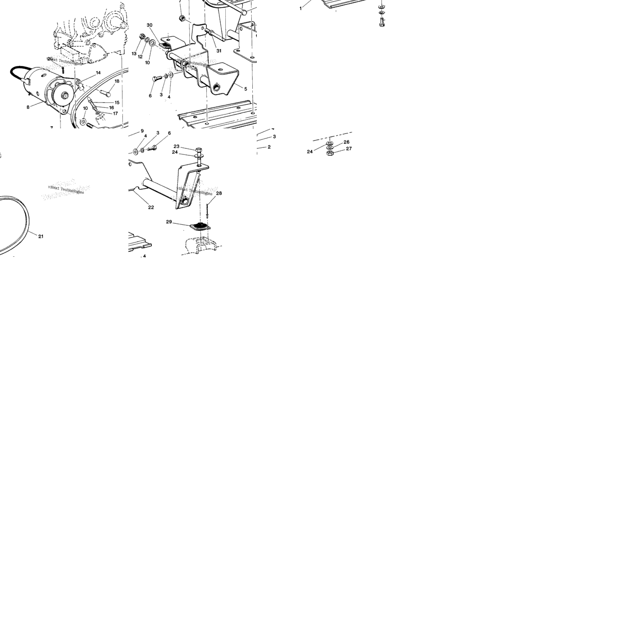 Engine And Starter Mounting