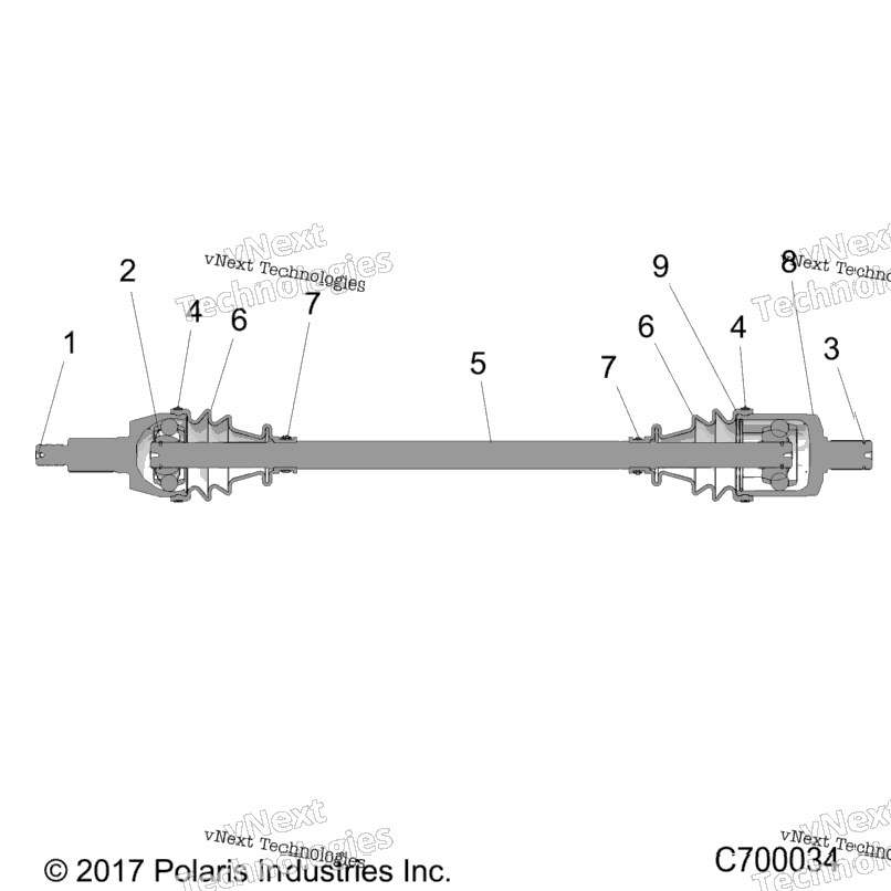 Drive Train, Half Shaft, Front