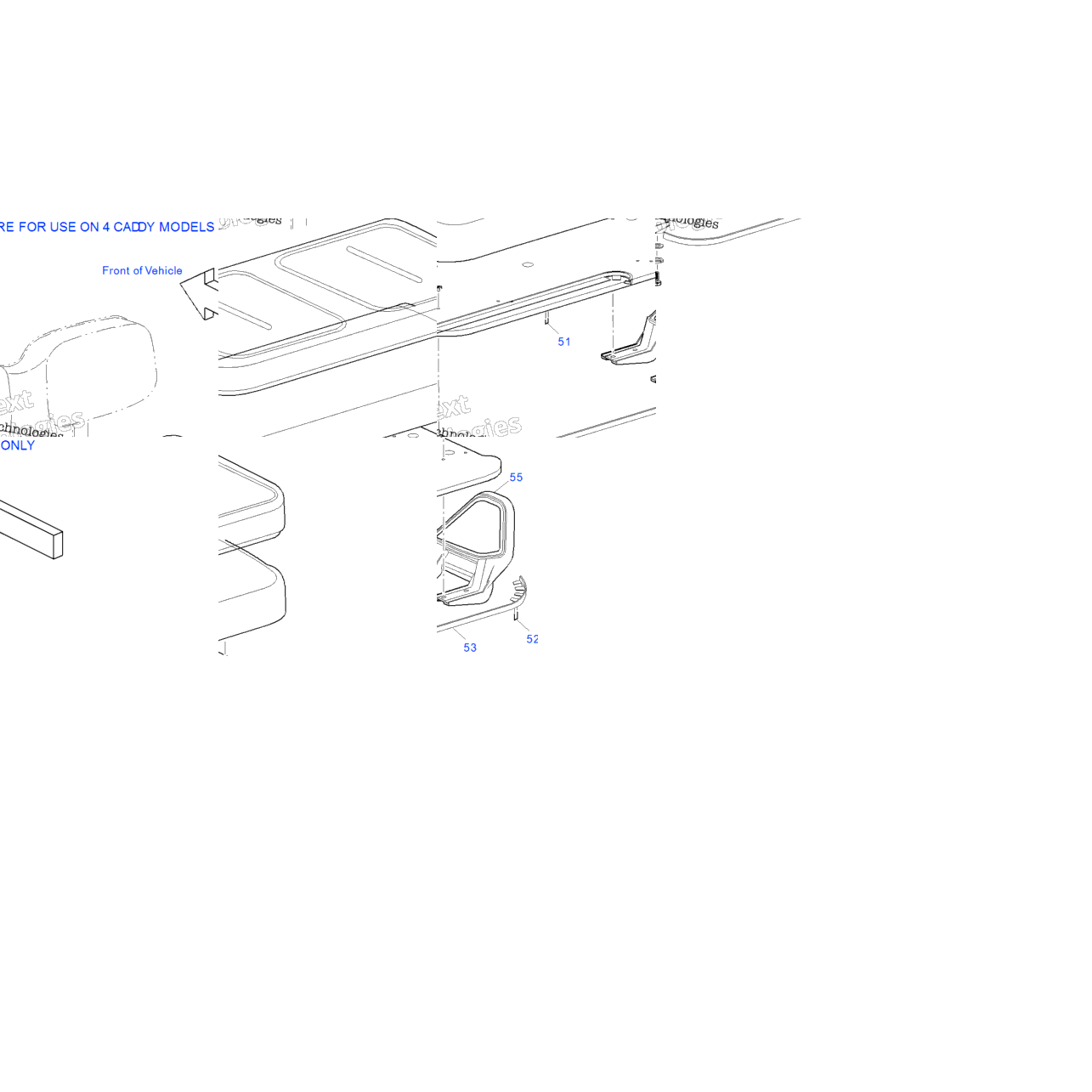 Seating - 4 Caddy Bottom Asm