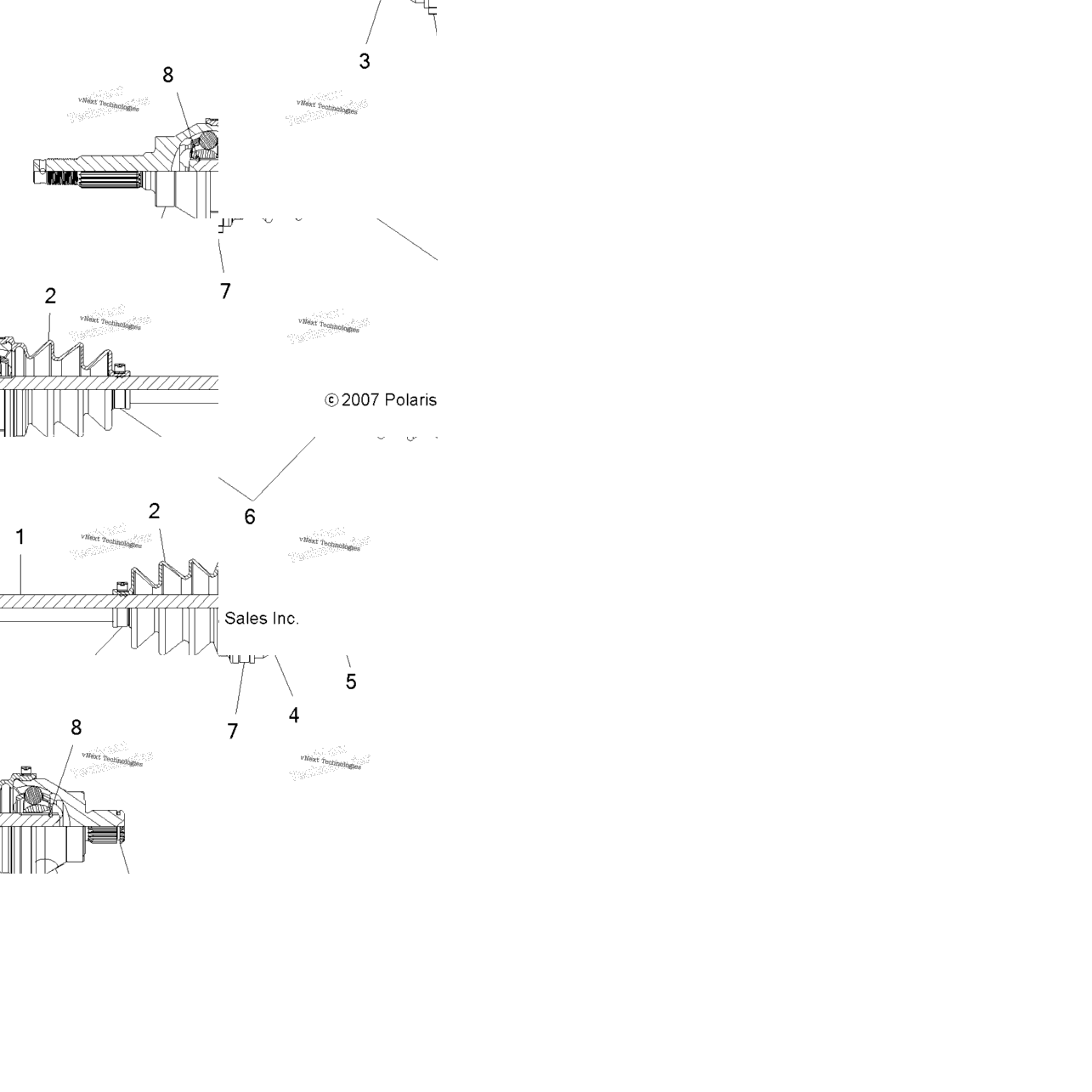 Drive Train, Rear Drive Shaft