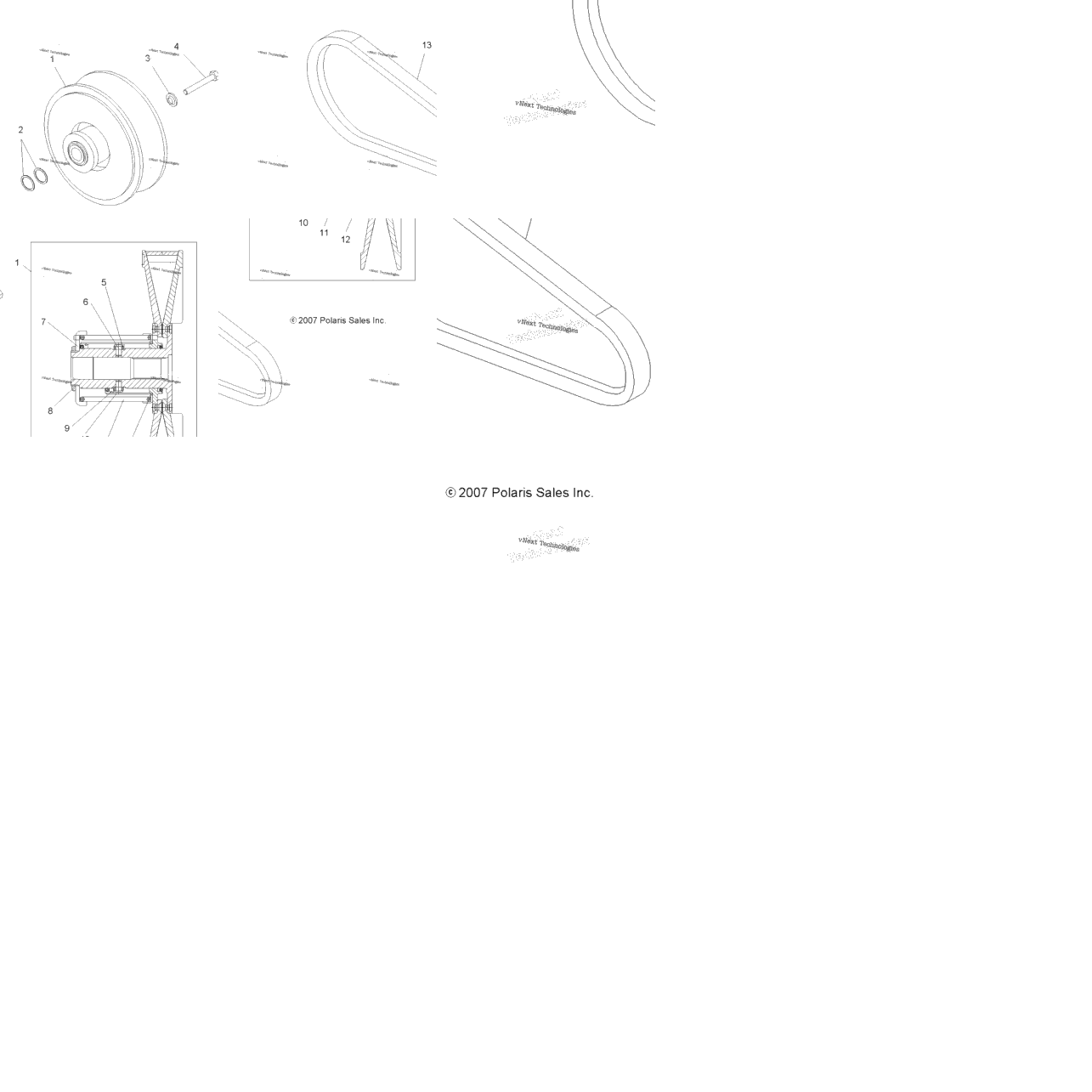 Drive Train, Secondary Clutch