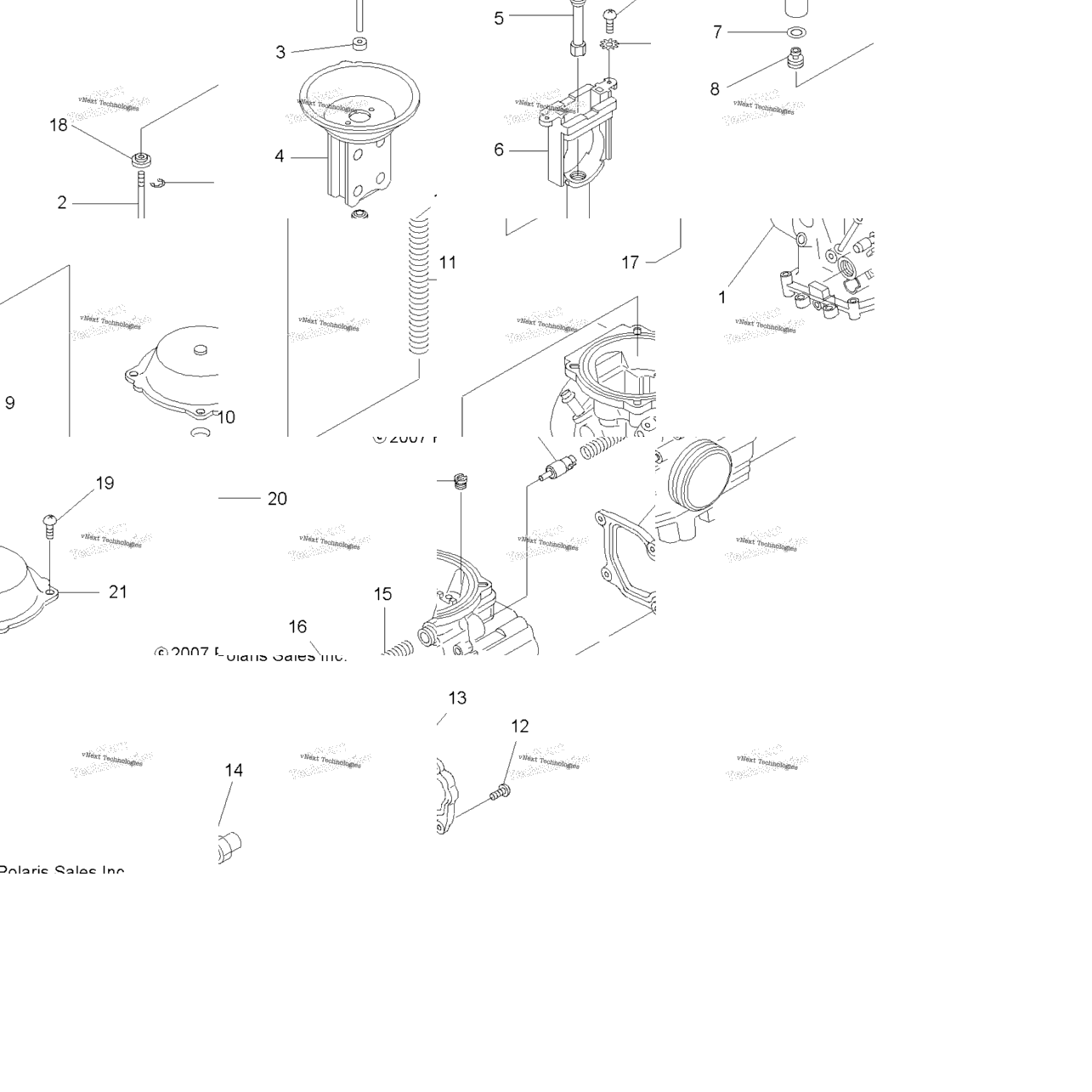 Engine, Carburetor Upper