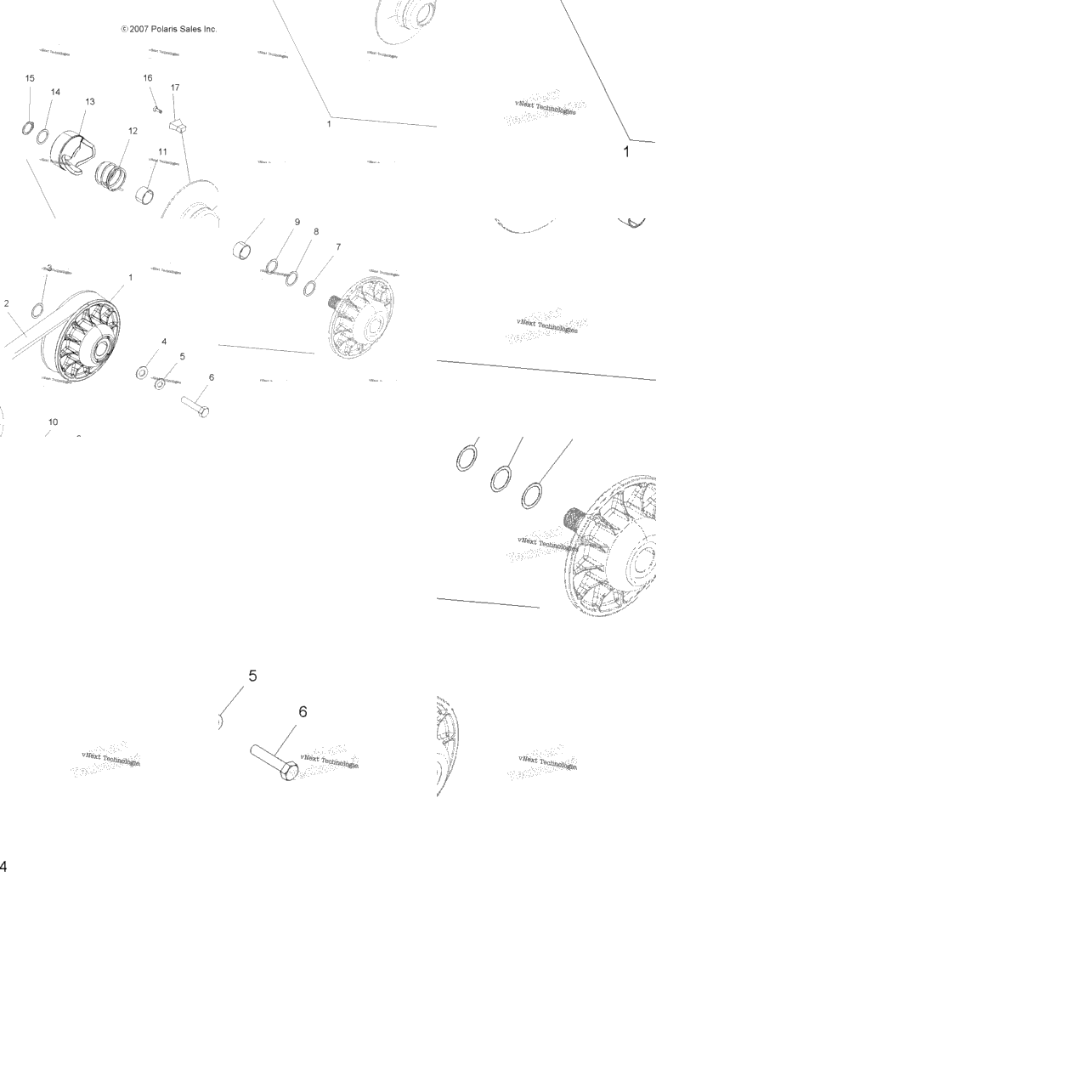 Drive Train, Secondary Clutch
