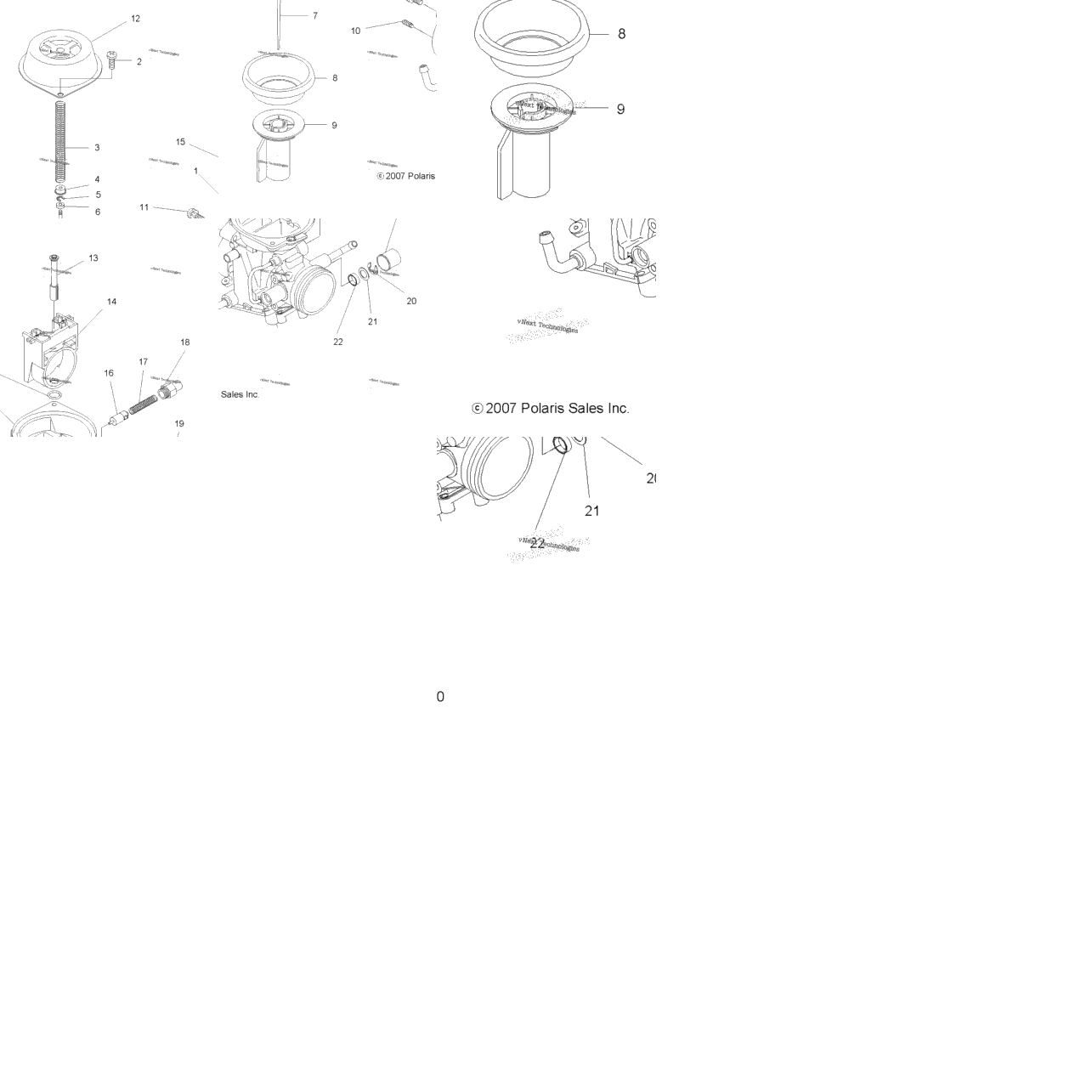Engine, Carburetor, Upper