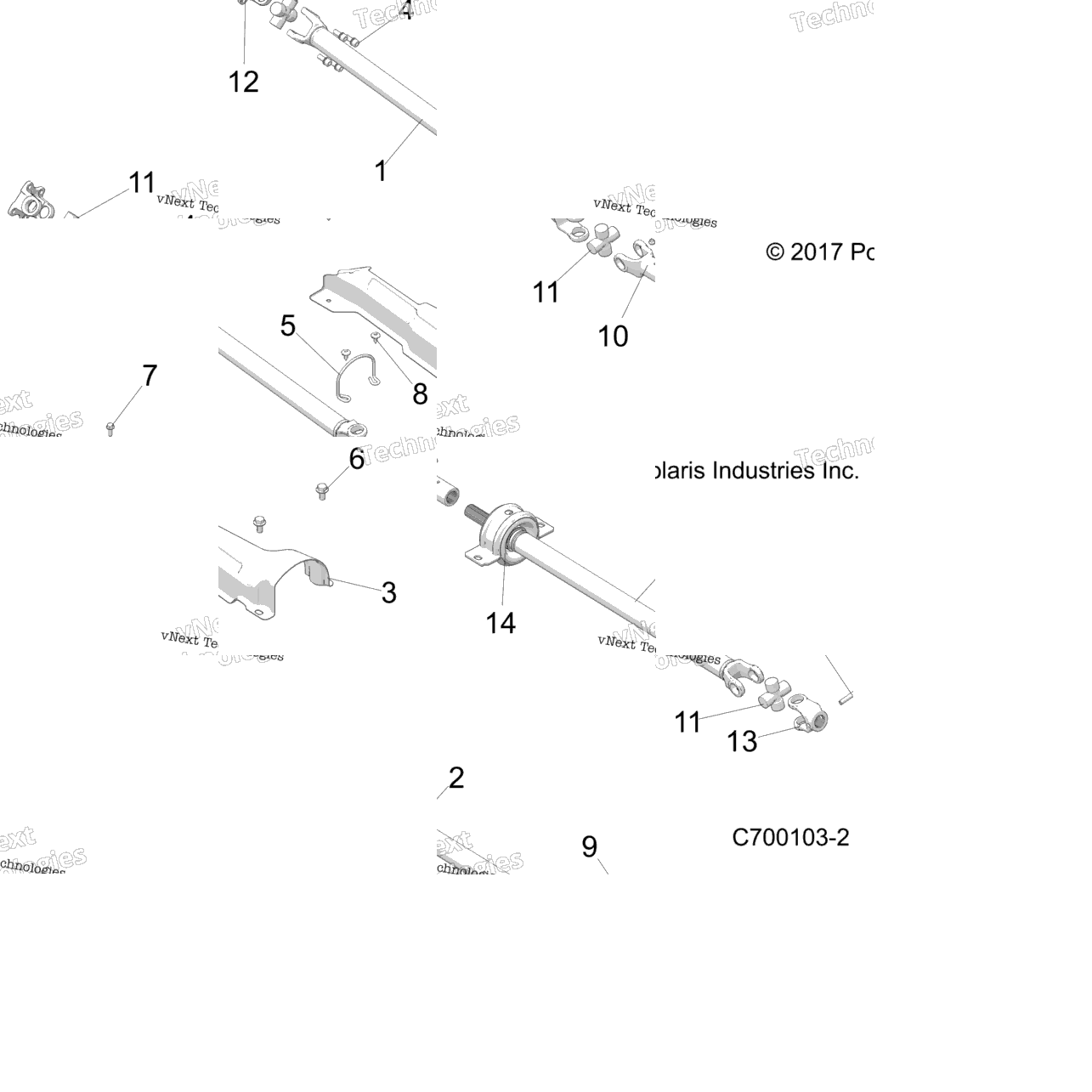 Drive Train, Front Prop Shaft