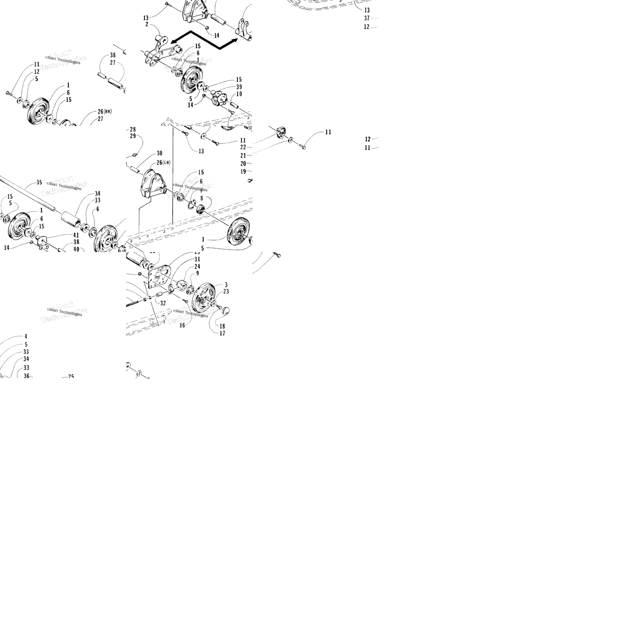 Rear Suspension Axle Assembly