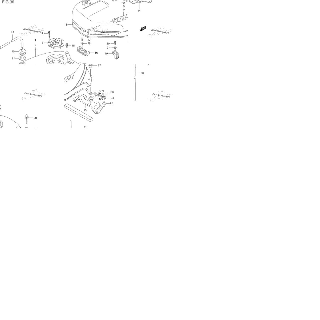 Fuel Tank (Model P/R)