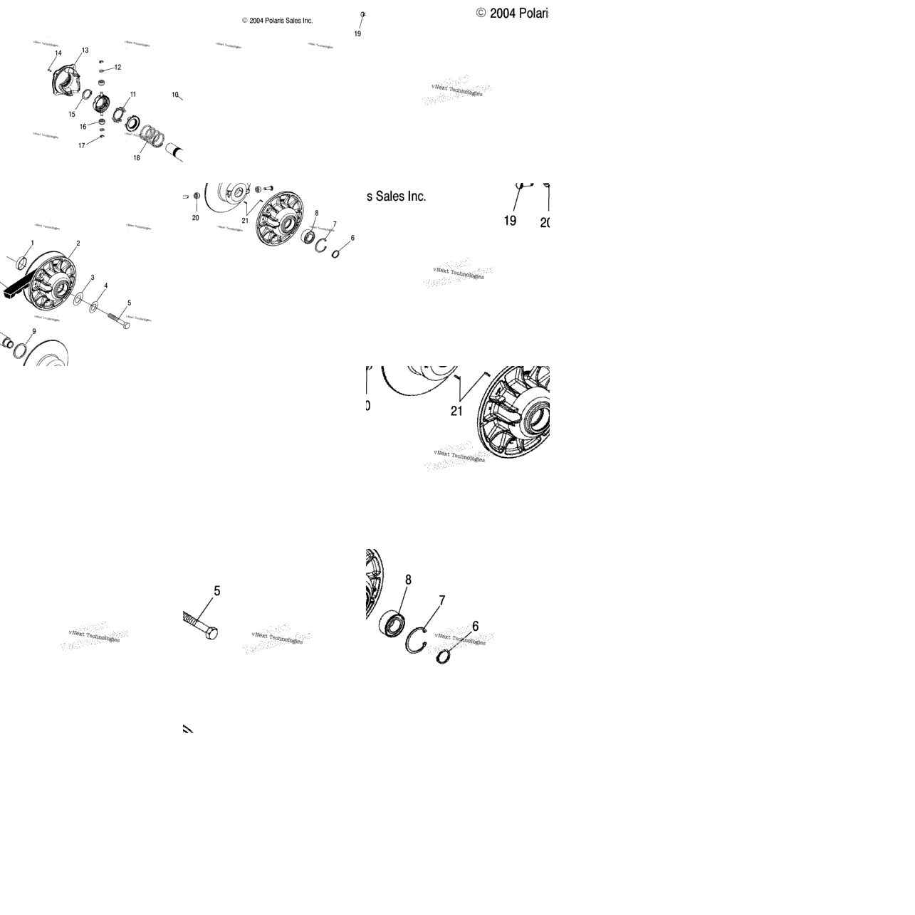 Driven Clutch A05mh76ac/At/Au/Aw