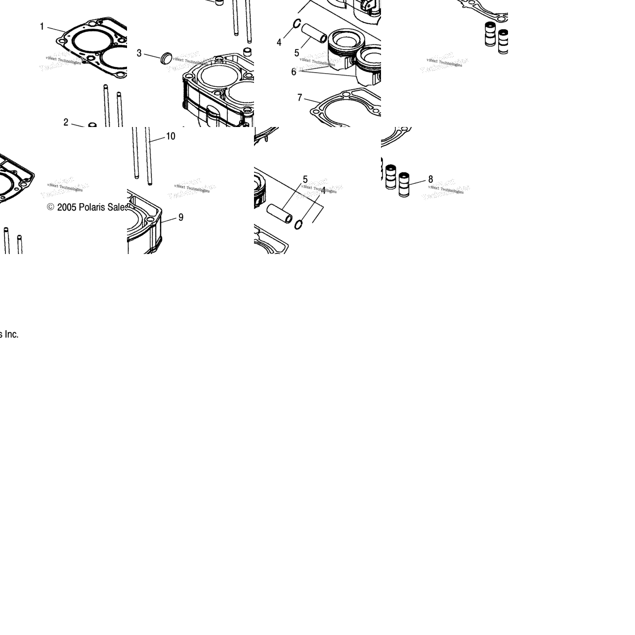 Piston & Cylinder A05mh76ac/At/Au/Aw