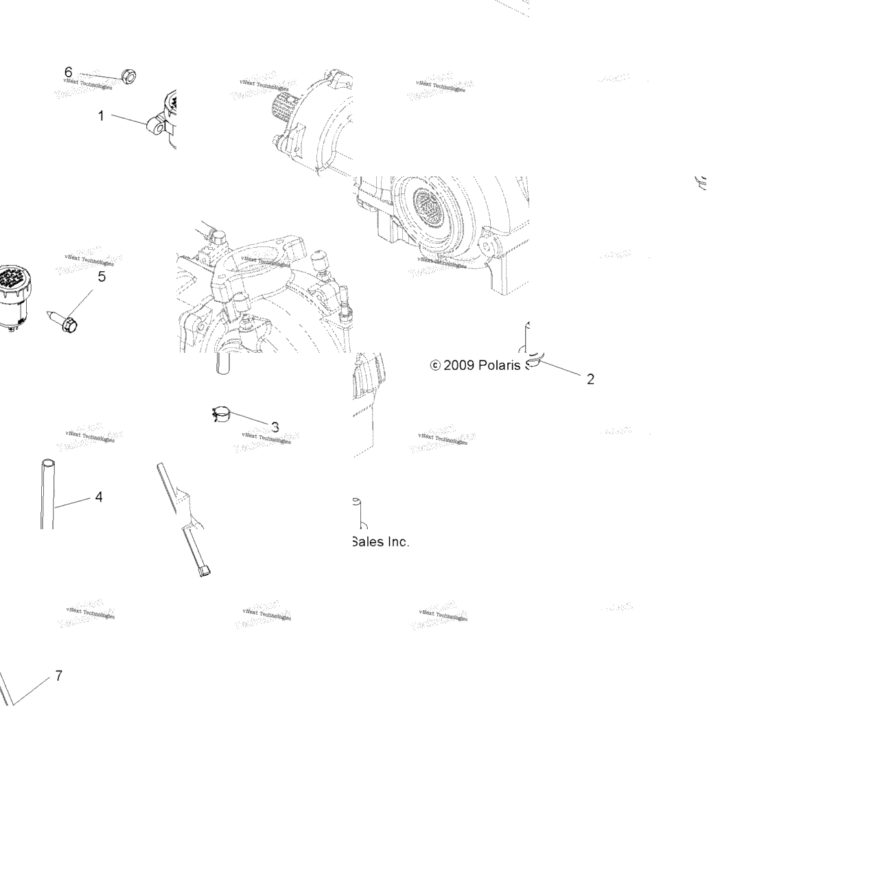 Drive Train, Gearcase Mounting, Front