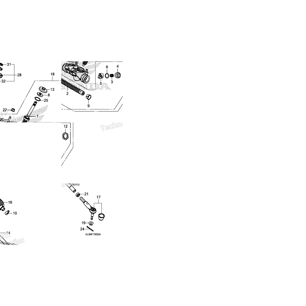 Steering Gear Box@Tie Rod