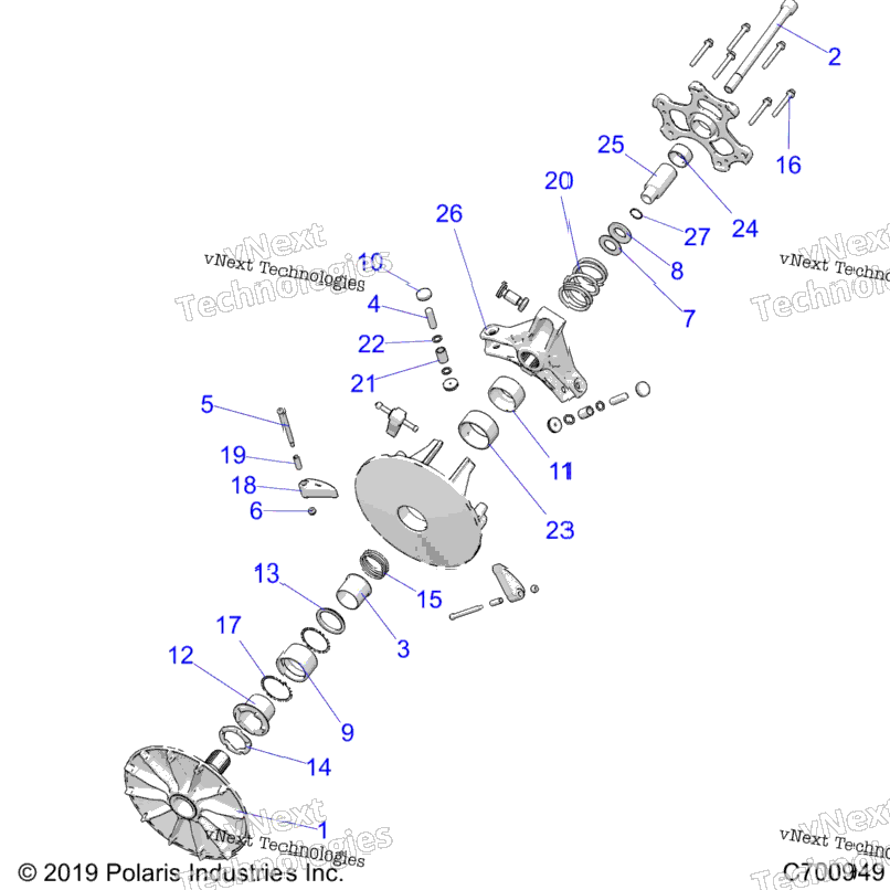 Drive Train, Primary Clutch From 5/1/2020