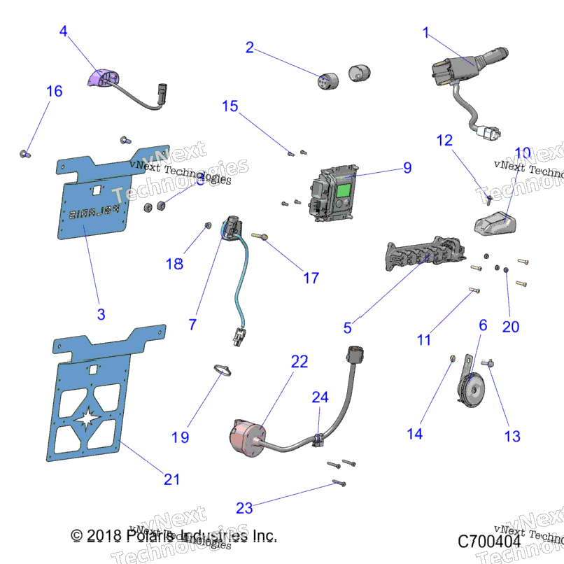 Electrical Components, And License Plate