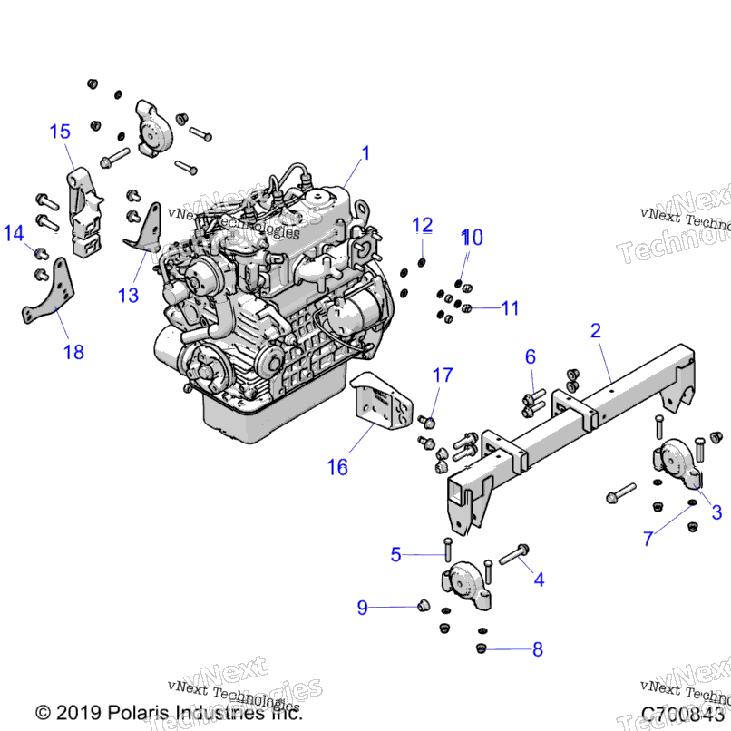 Engine, Mounting & Long Block