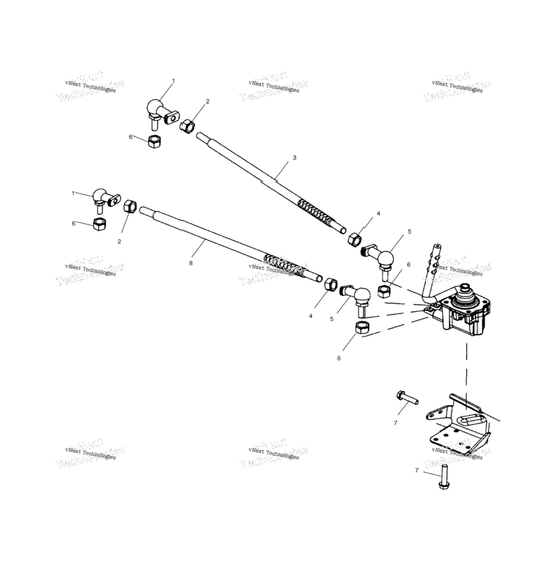 Gearcase Selector Mounting