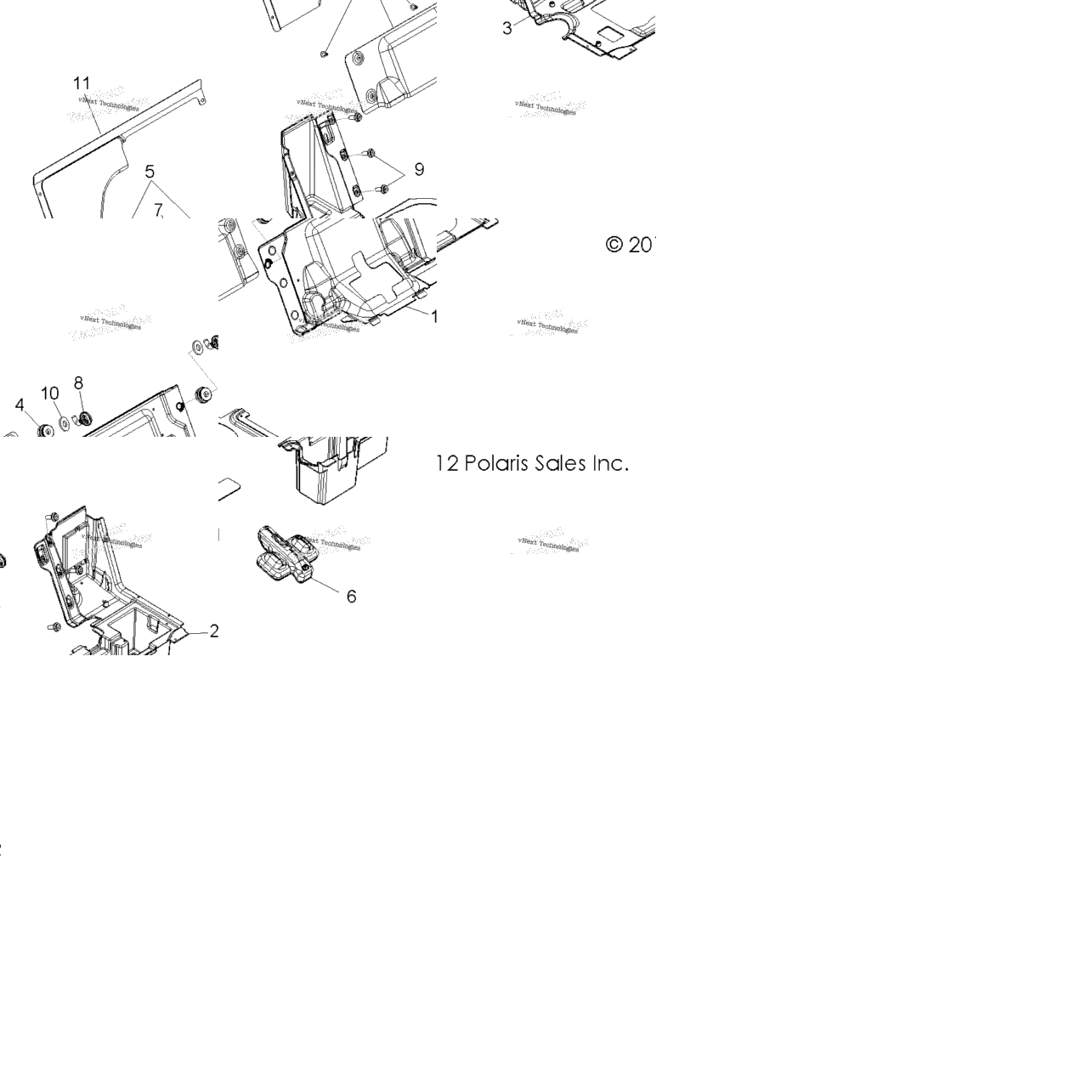 Body, Seat Divider
