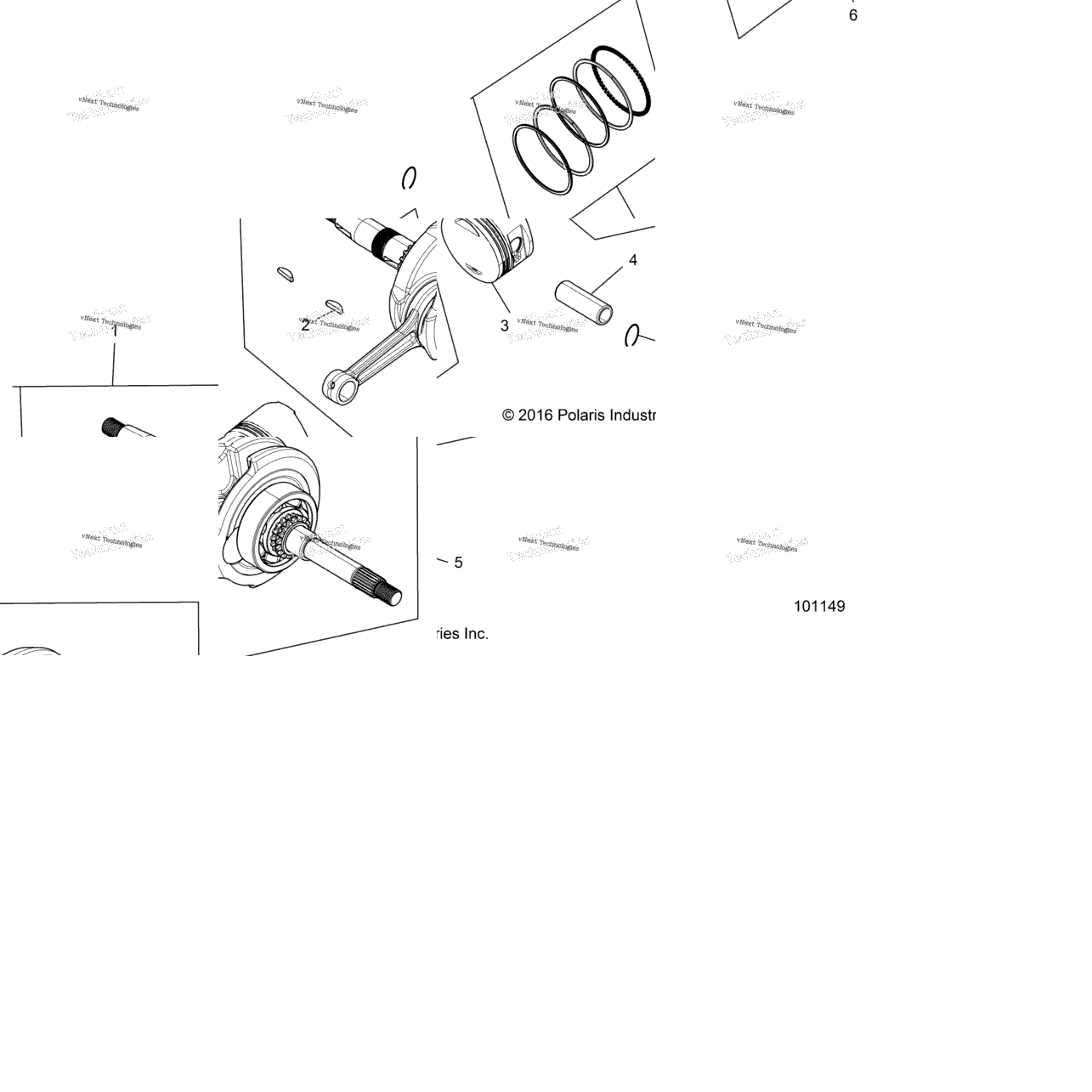 Engine, Crankshaft, Connecting Rod And Piston