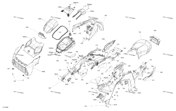 Body - Hood / Grill / Driver Seat / Upper Body Module